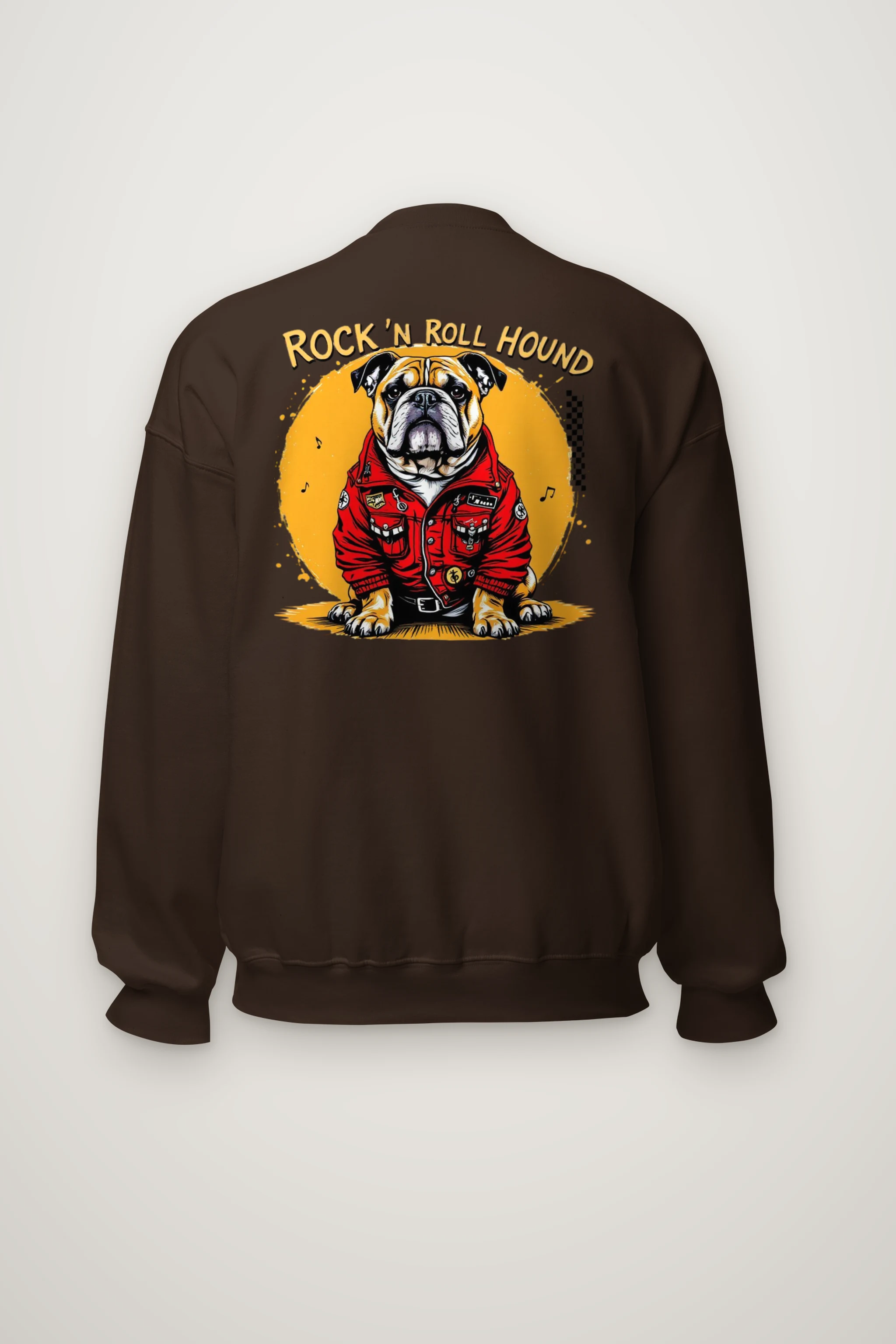 "Rock ’N Roll Hound" Heavy Blend Unisex Crewneck Sweatshirt
