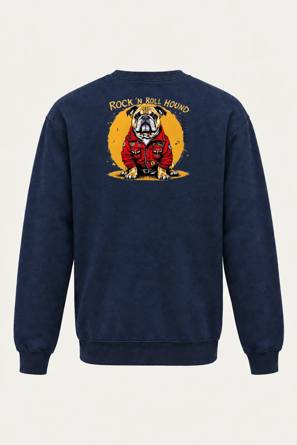 "Rock ’N Roll Hound" Heavy Blend Unisex Crewneck Sweatshirt | Gildan 18000