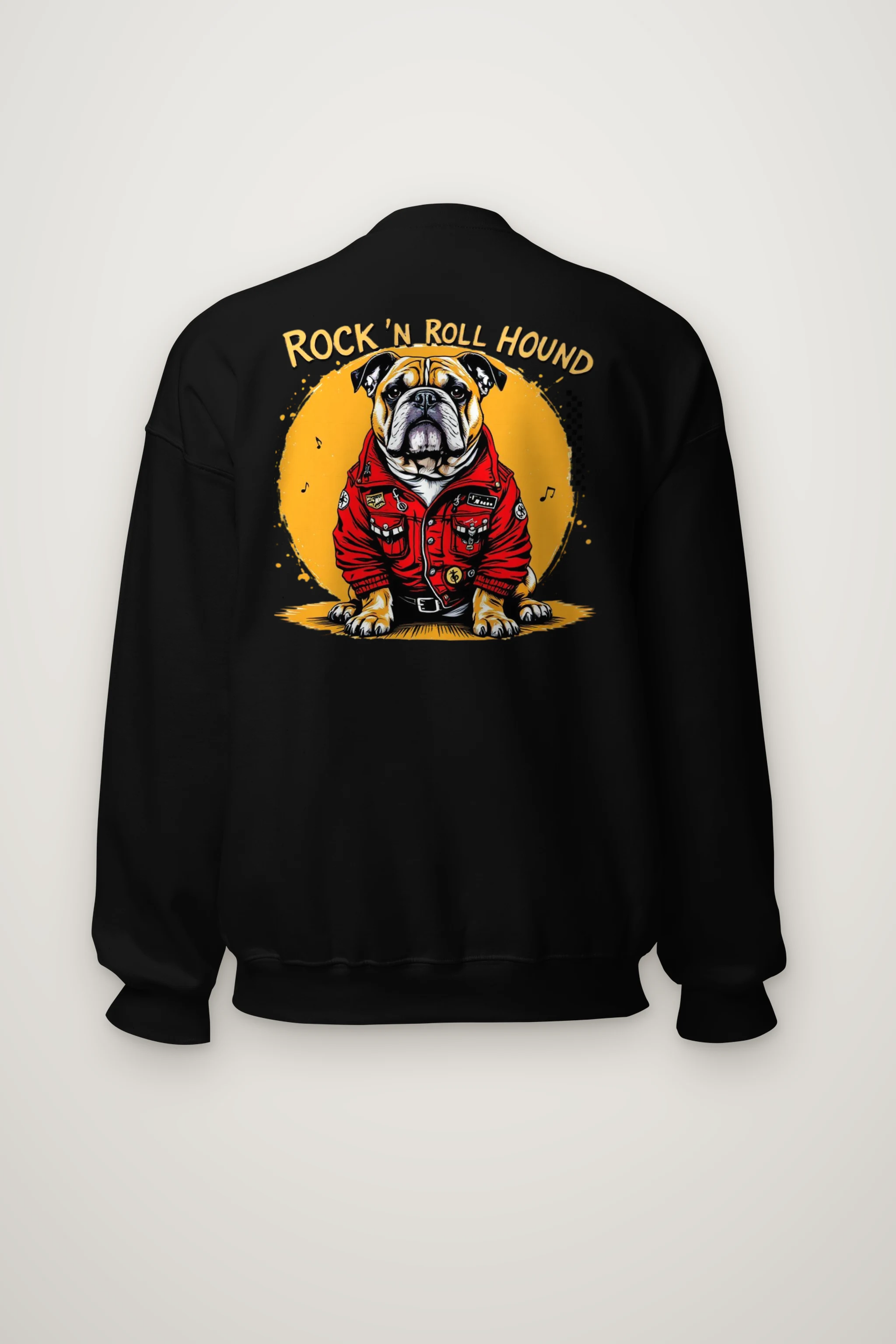 "Rock ’N Roll Hound" Heavy Blend Unisex Crewneck Sweatshirt