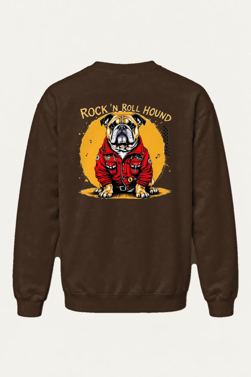 "Rock ’N Roll Hound" Heavy Blend Unisex Crewneck Sweatshirt | Gildan 18000