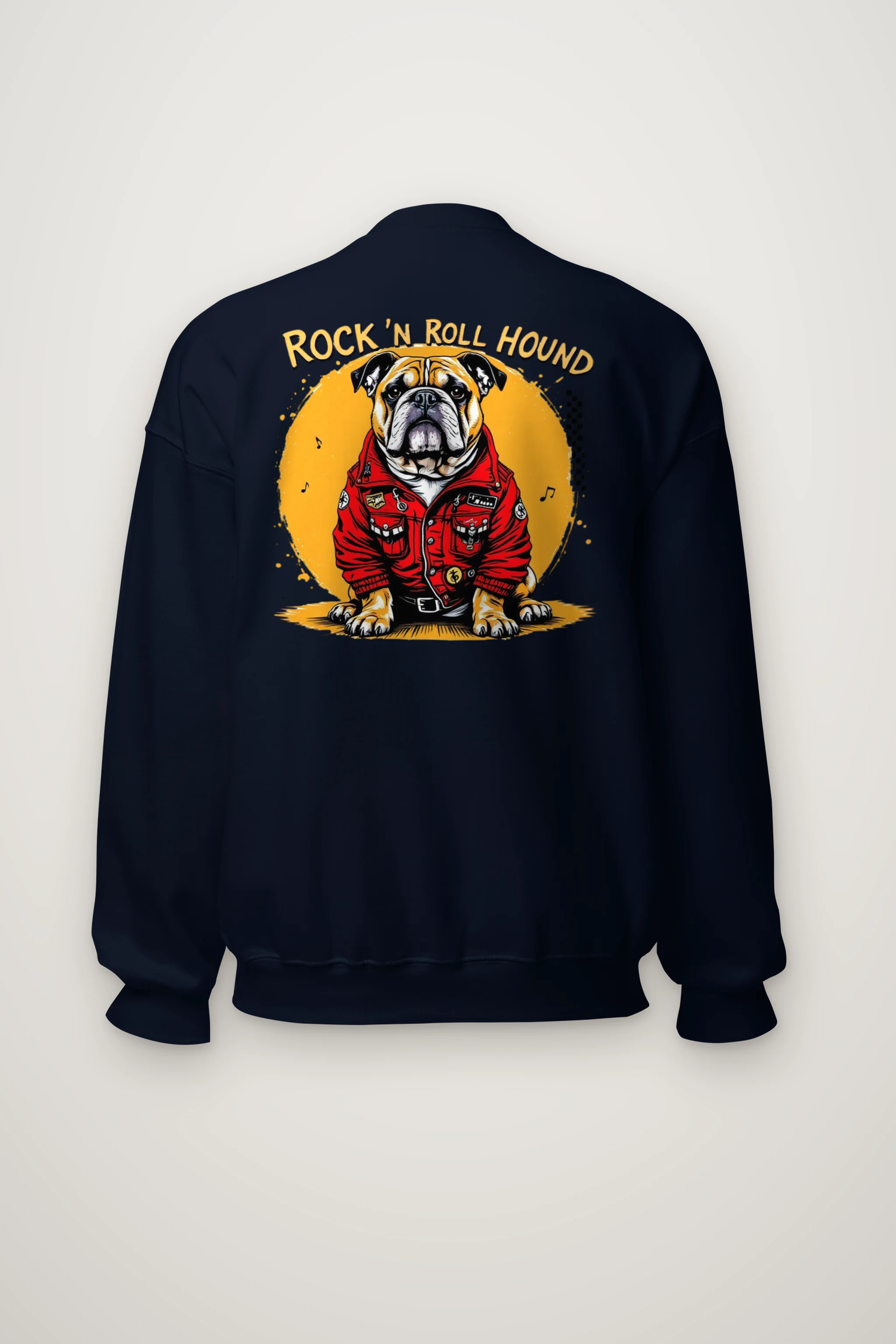 "Rock ’N Roll Hound" Heavy Blend Unisex Crewneck Sweatshirt