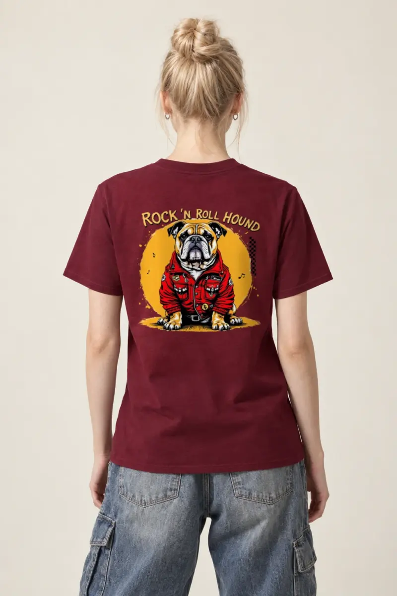 "Rock ’N Roll Hound" Heavyweight Unisex Crewneck T-shirt