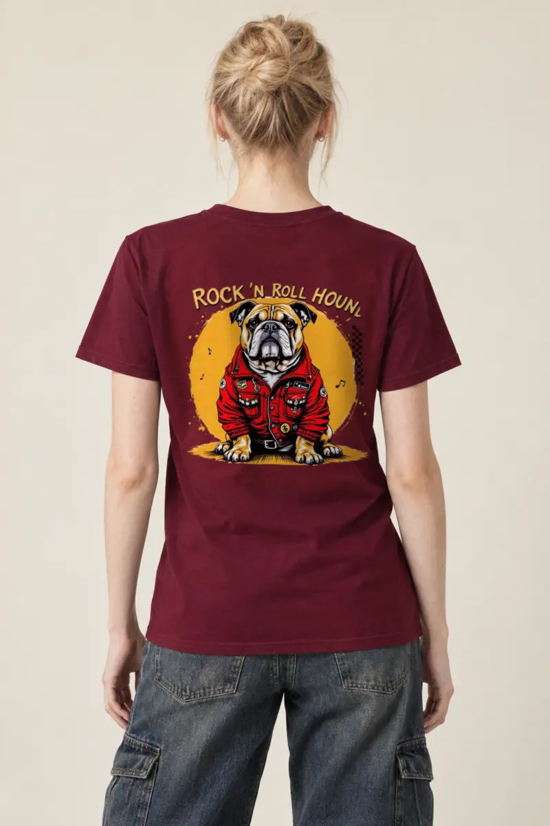 "Rock ’N Roll Hound" Heavyweight Unisex Crewneck T-shirt