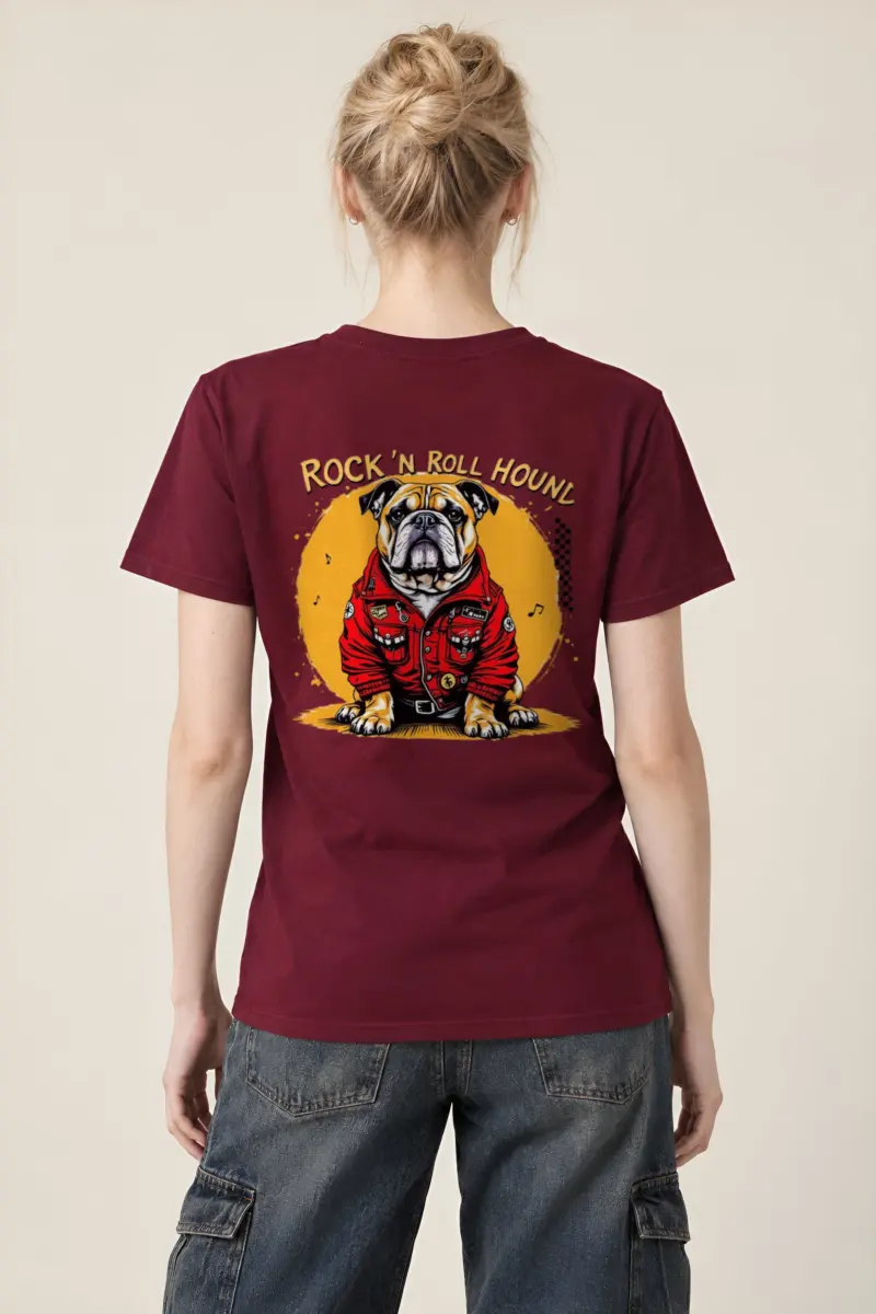 "Rock ’N Roll Hound" Heavyweight Unisex Crewneck T-shirt