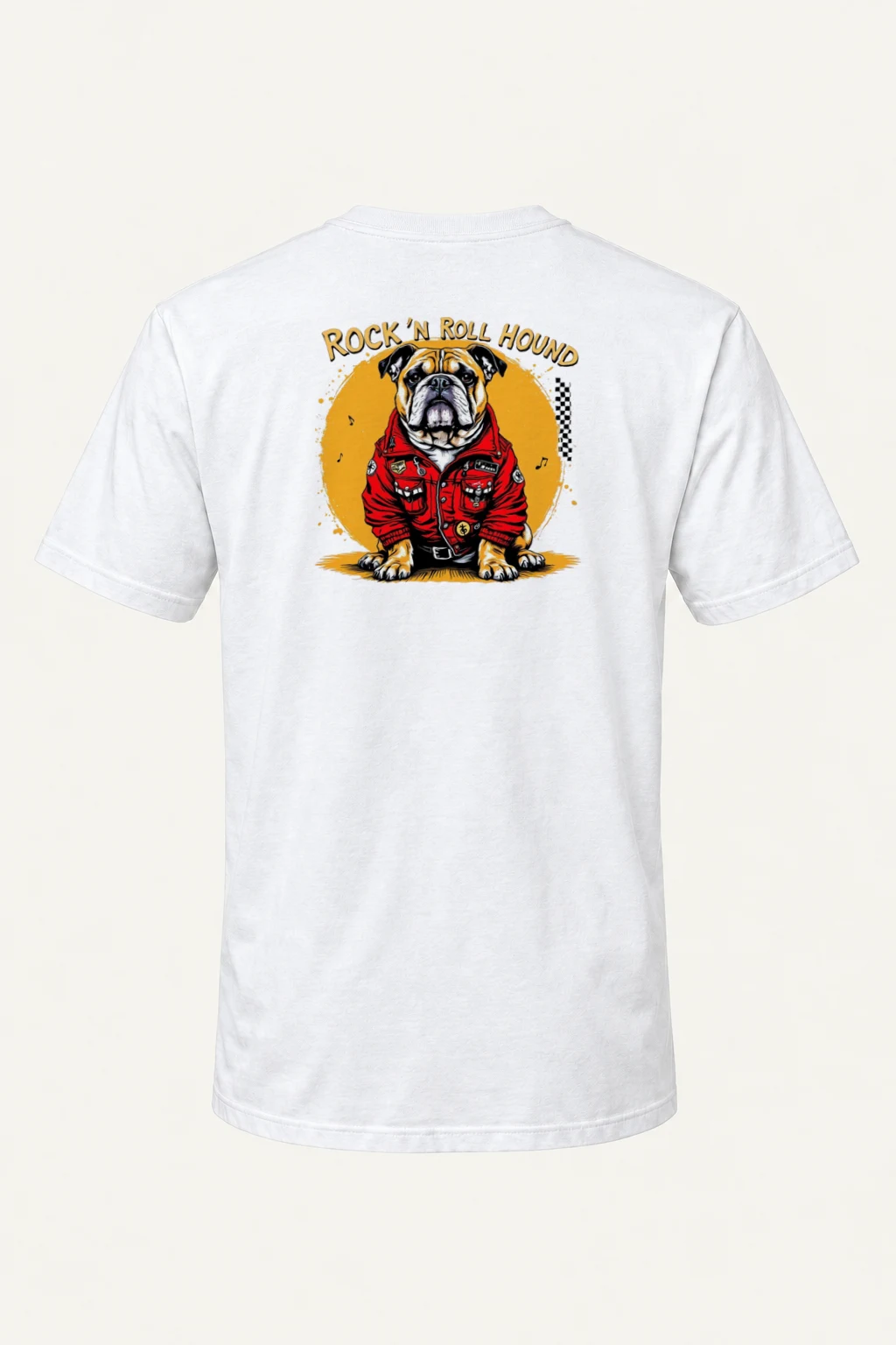 "Rock ’N Roll Hound" Heavyweight Unisex Crewneck T-shirt | Gildan 5000