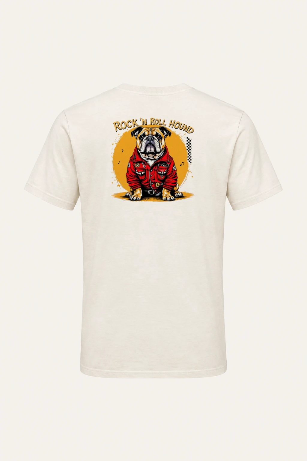 "Rock ’N Roll Hound" Heavyweight Unisex Crewneck T-shirt | Gildan 5000