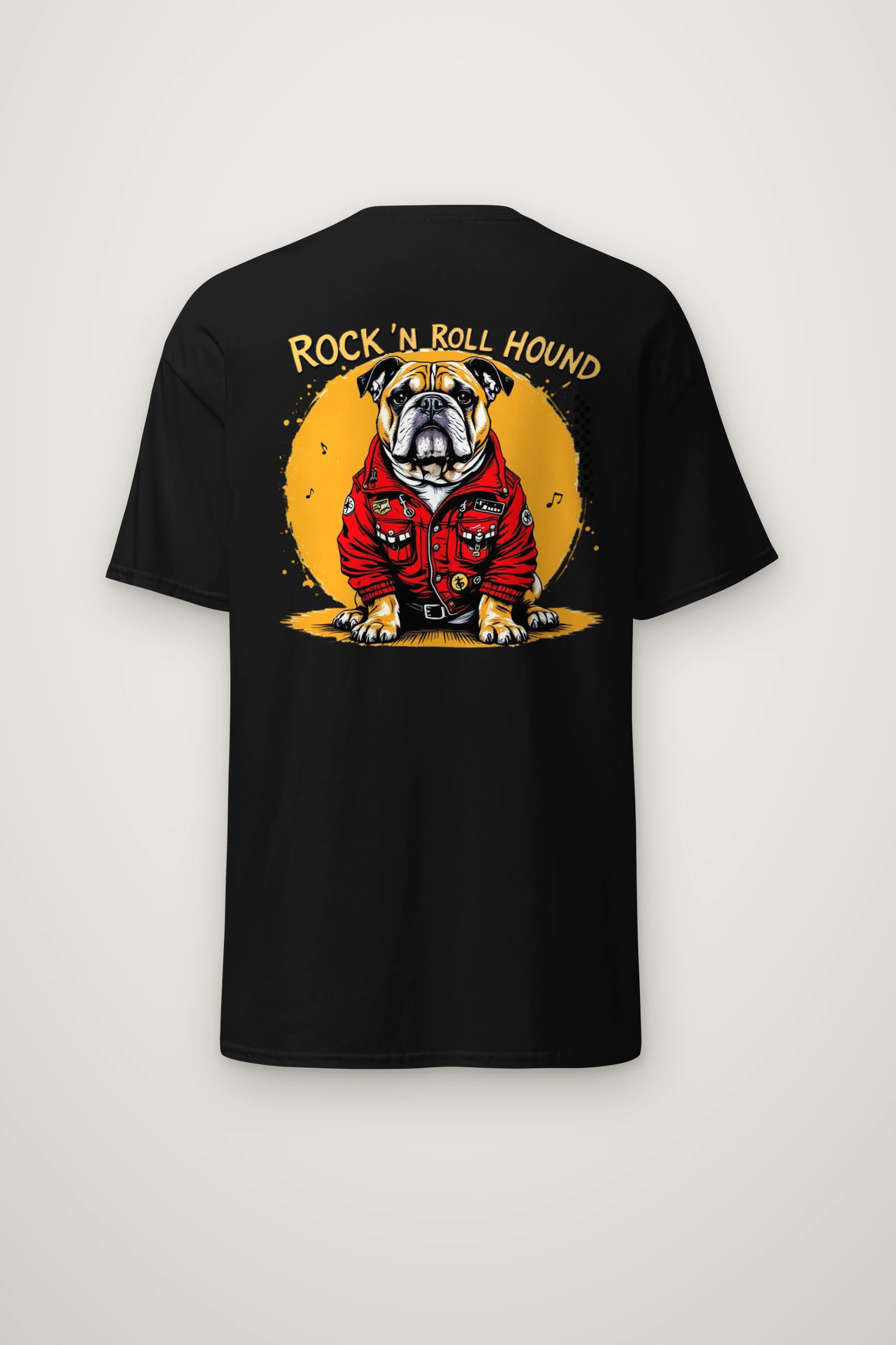 "Rock ’N Roll Hound" Heavyweight Unisex Crewneck T-shirt