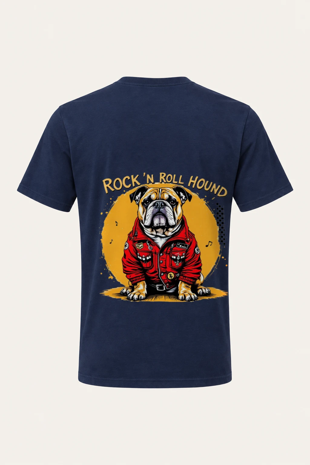 "Rock ’N Roll Hound" Heavyweight Unisex Crewneck T-shirt | Gildan 5000