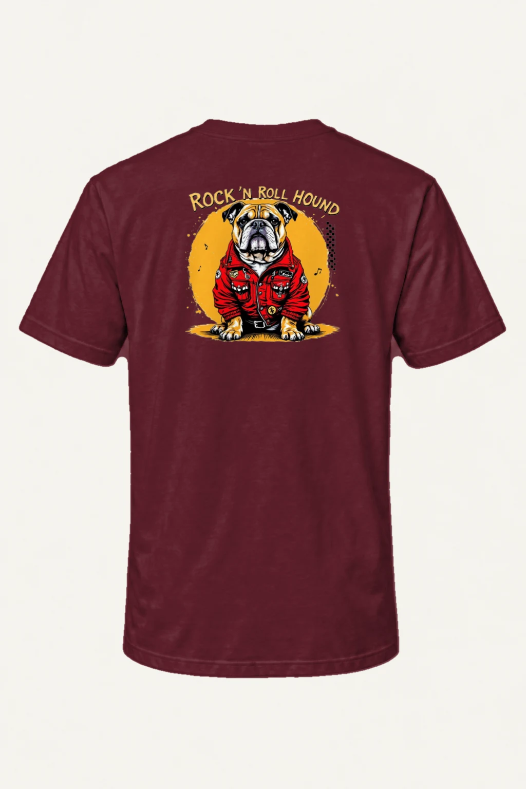 "Rock ’N Roll Hound" Heavyweight Unisex Crewneck T-shirt | Gildan 5000