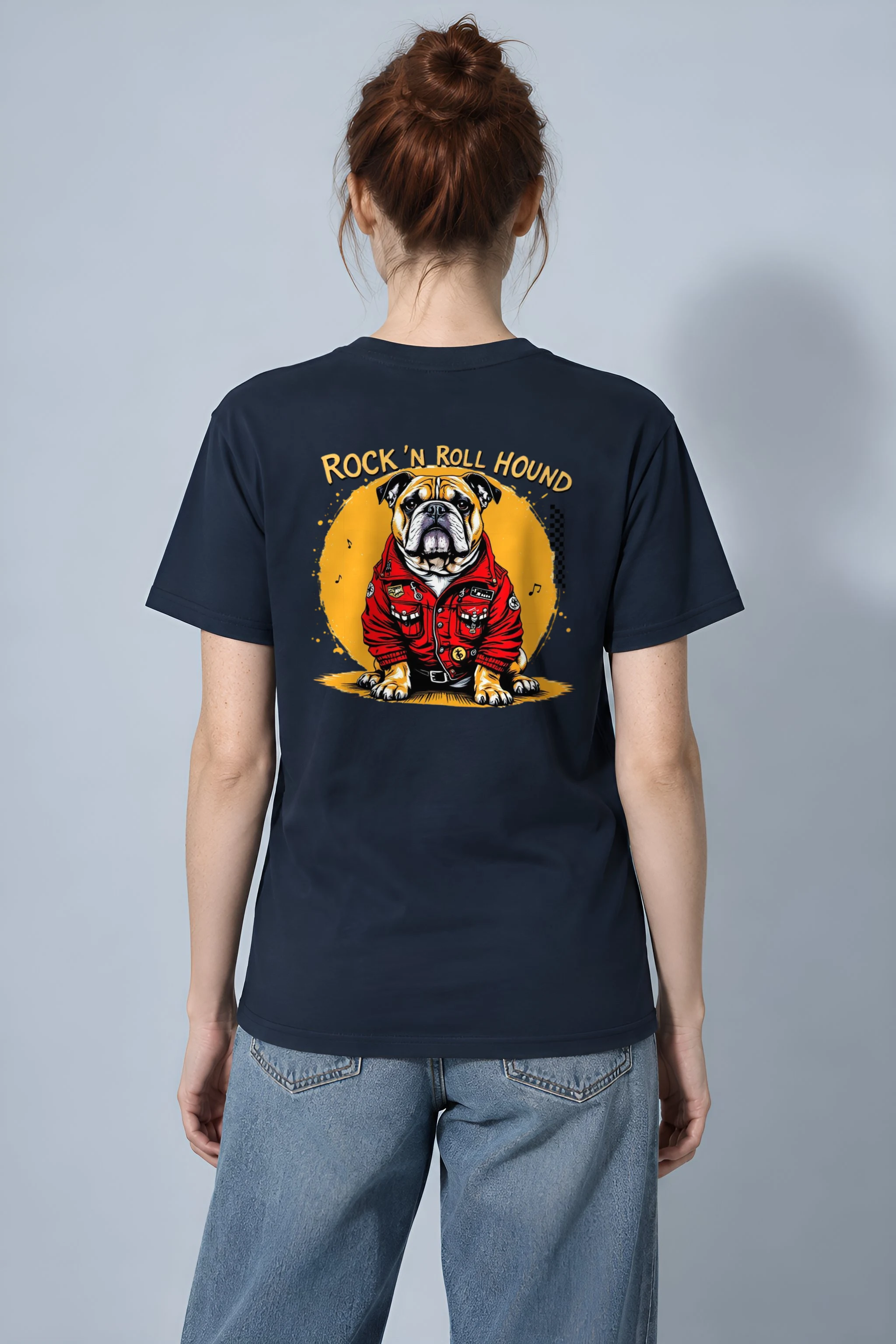 "Rock ’N Roll Hound" Heavyweight Unisex Crewneck T-shirt
