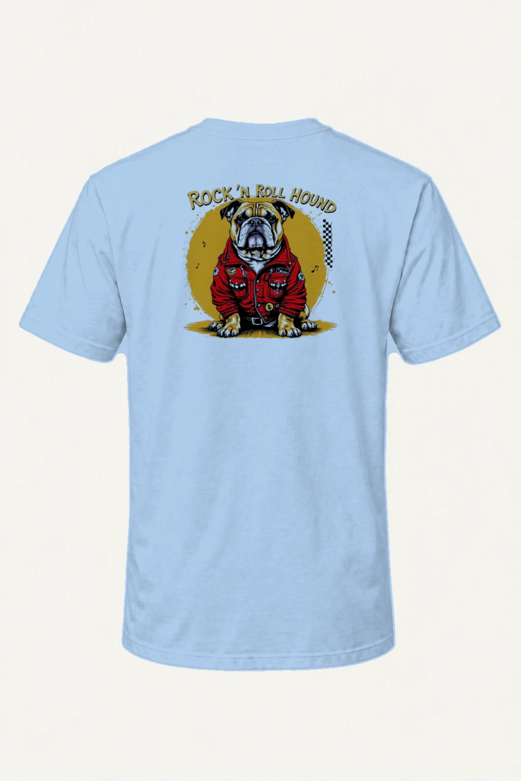 "Rock ’N Roll Hound" Heavyweight Unisex Crewneck T-shirt | Gildan 5000