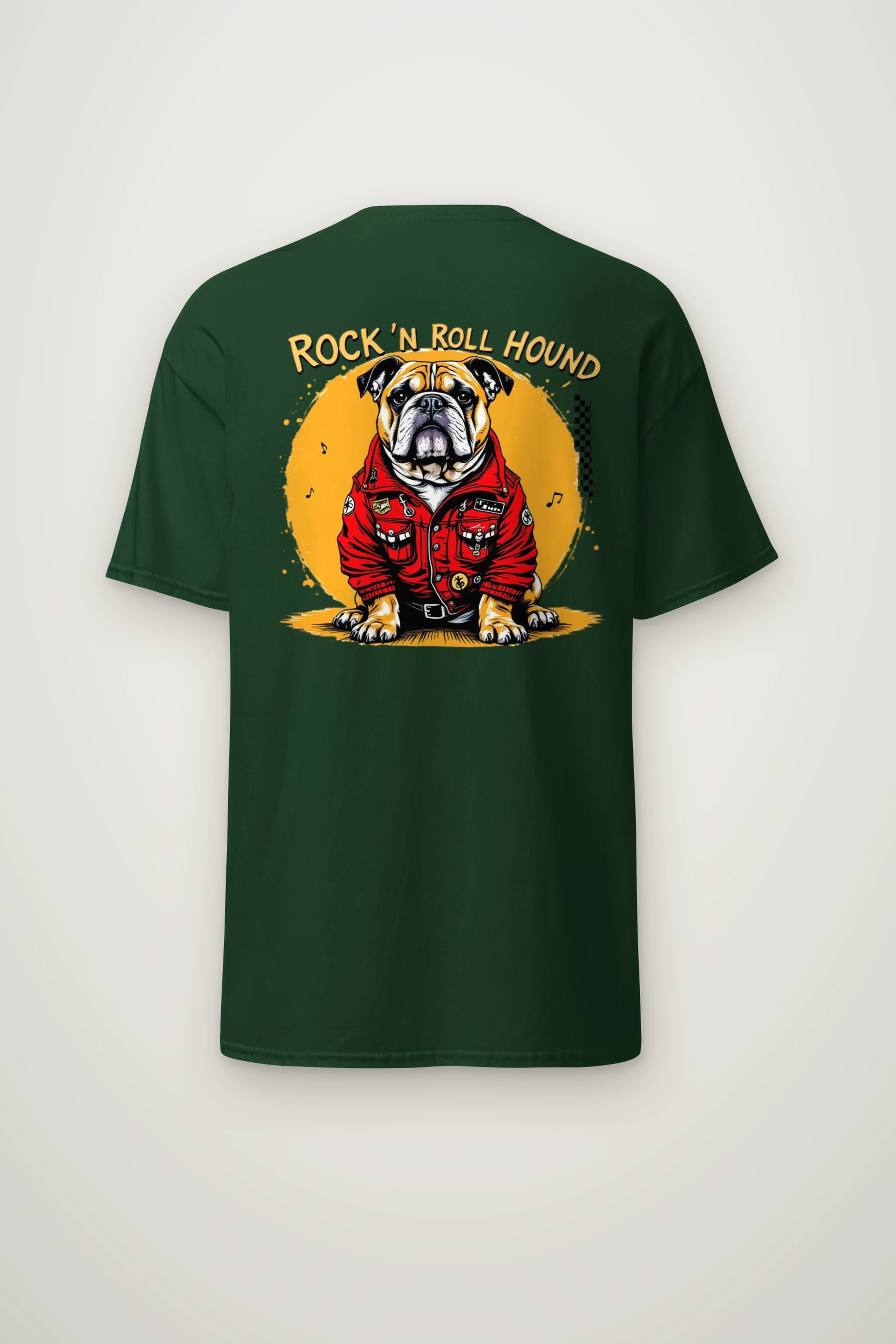 "Rock ’N Roll Hound" Heavyweight Unisex Crewneck T-shirt