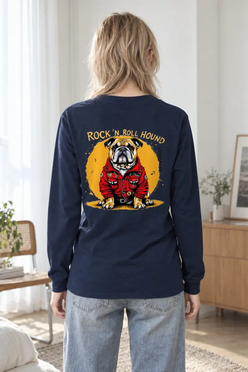 "Rock ’N Roll Hound" Unisex Longsleeve T-shirt