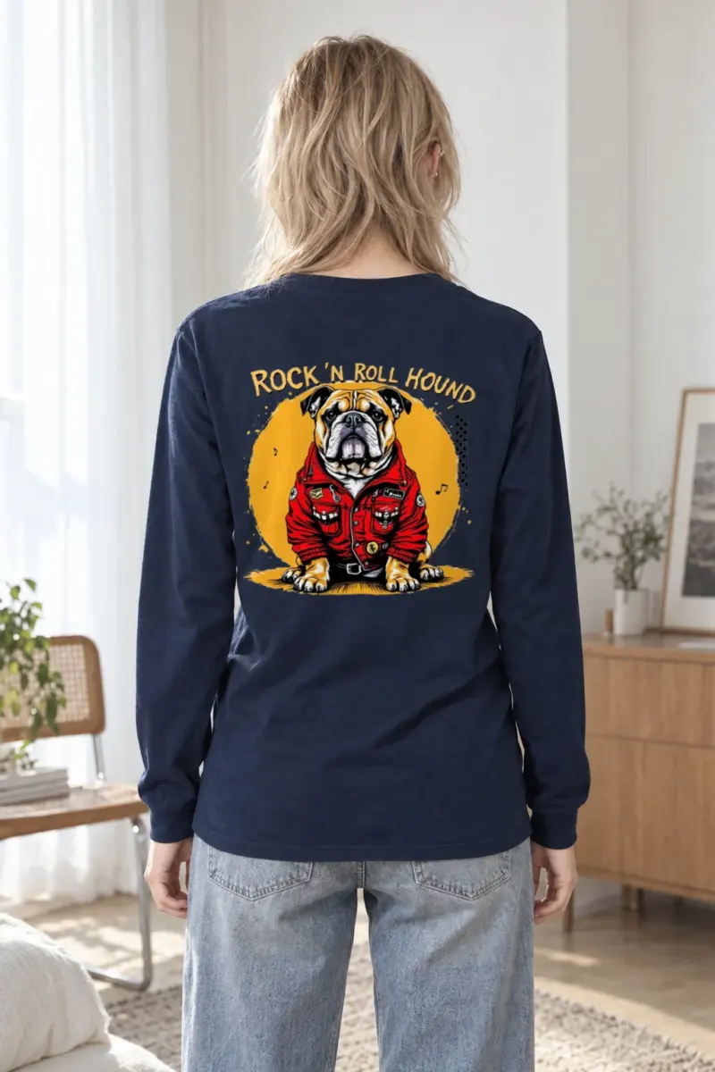 "Rock ’N Roll Hound" Unisex Longsleeve T-shirt