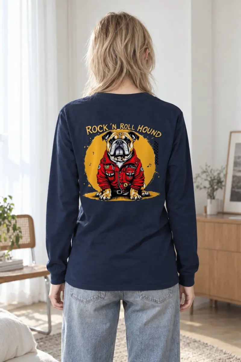 "Rock ’N Roll Hound" Unisex Longsleeve T-shirt