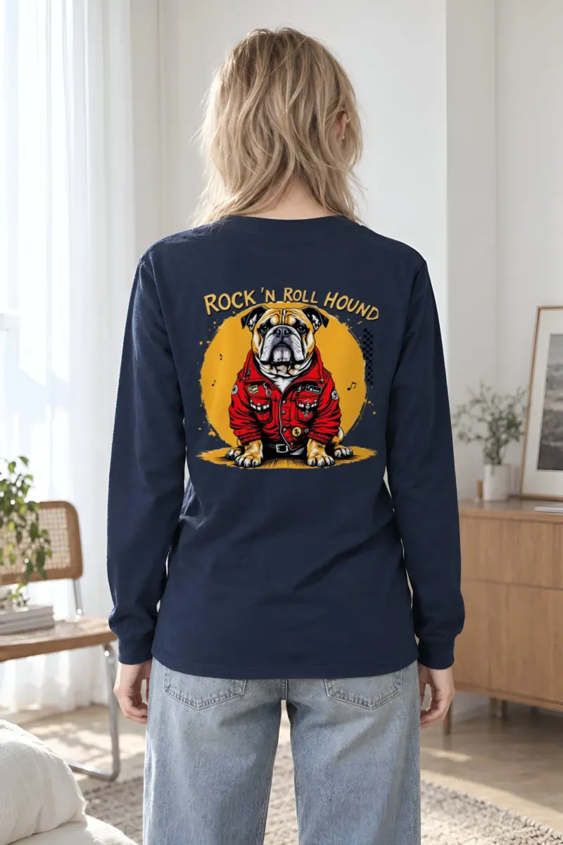 "Rock ’N Roll Hound" Unisex Longsleeve T-shirt