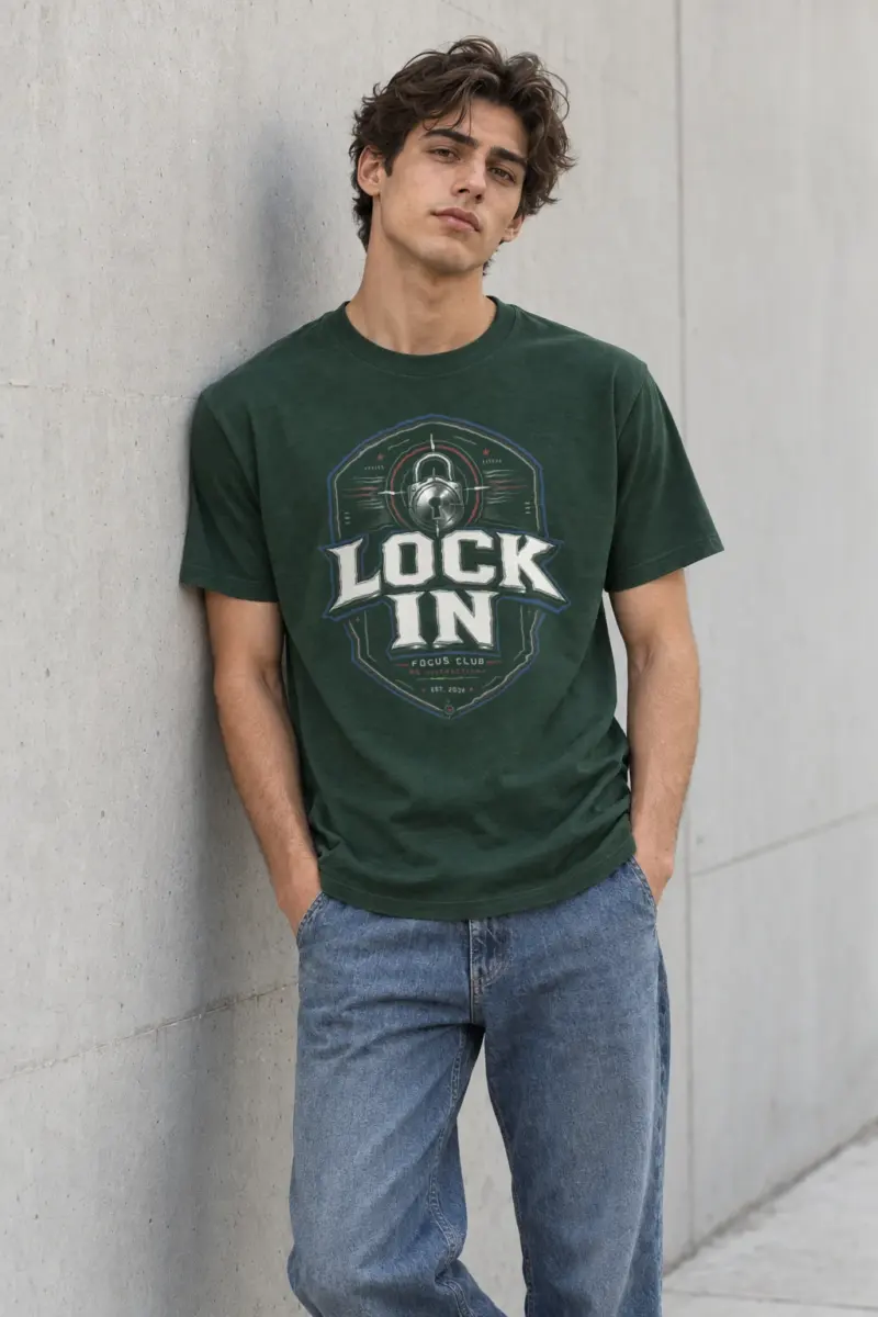 "Rock On No Distractions" Heavyweight Unisex Crewneck T-shirt | Gildan 5000