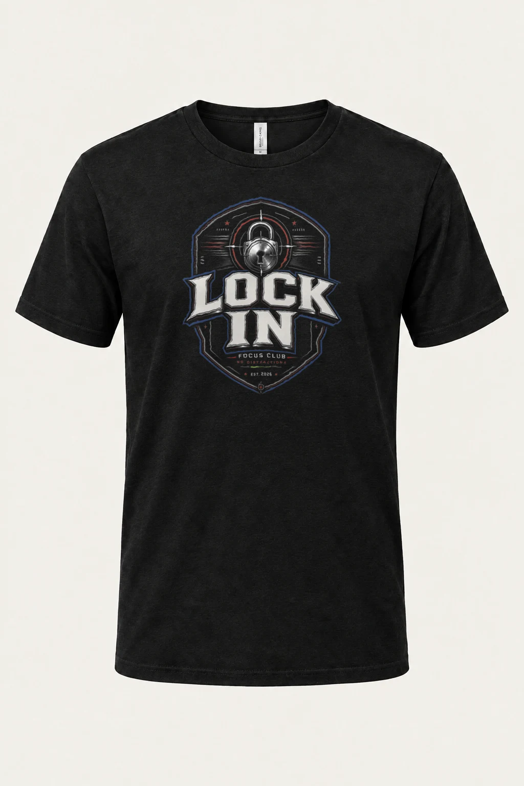 "Rock On No Distractions" Heavyweight Unisex Crewneck T-shirt | Gildan 5000