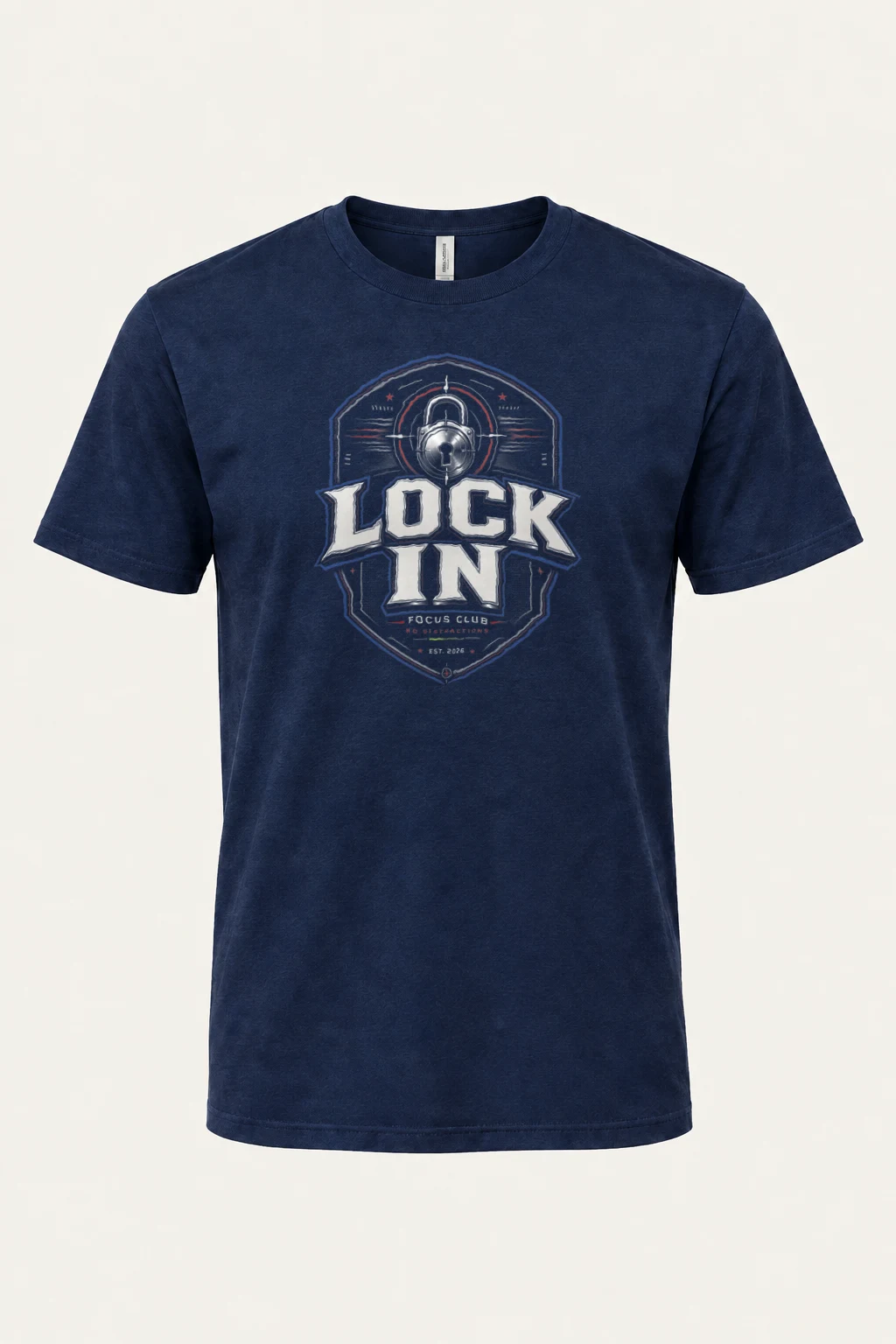 "Rock On No Distractions" Heavyweight Unisex Crewneck T-shirt | Gildan 5000