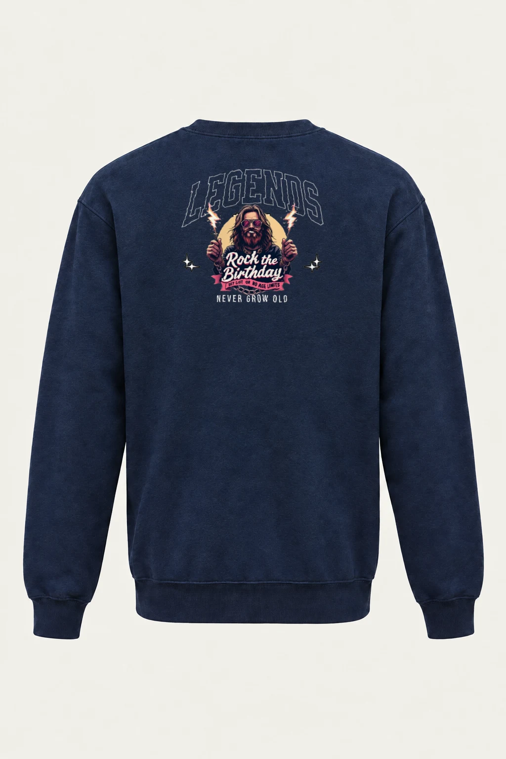 "Rock The Birthday" Heavy Blend Unisex Crewneck Sweatshirt | Gildan 18000