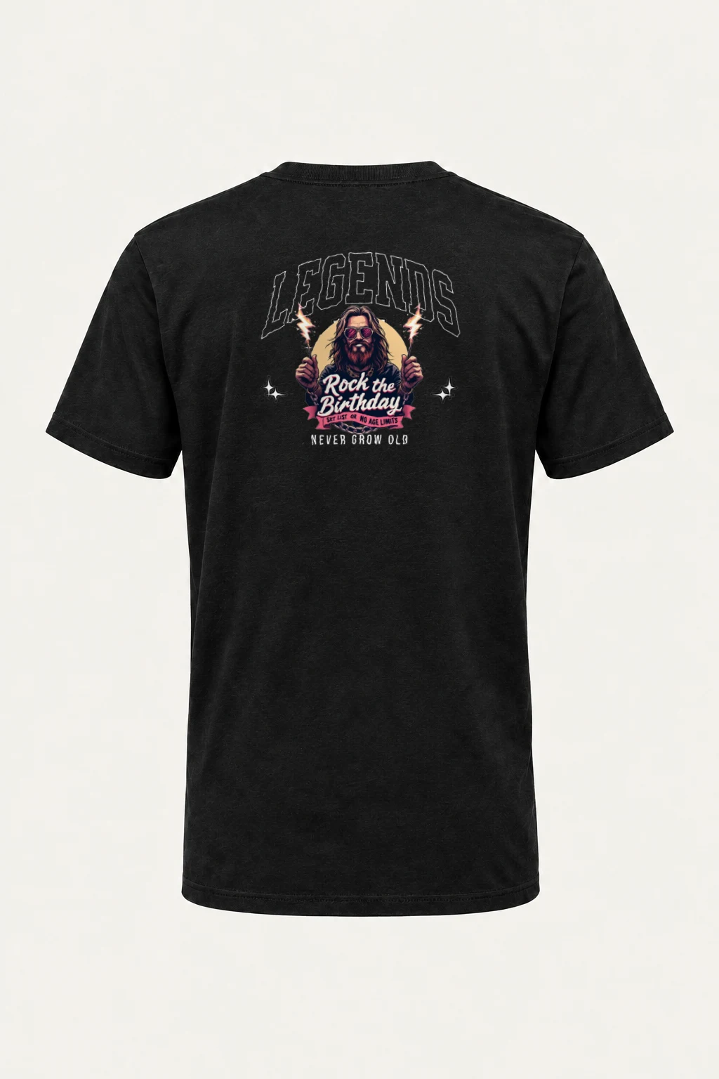 "Rock The Birthday" Heavyweight Unisex Crewneck T-shirt | Gildan 5000