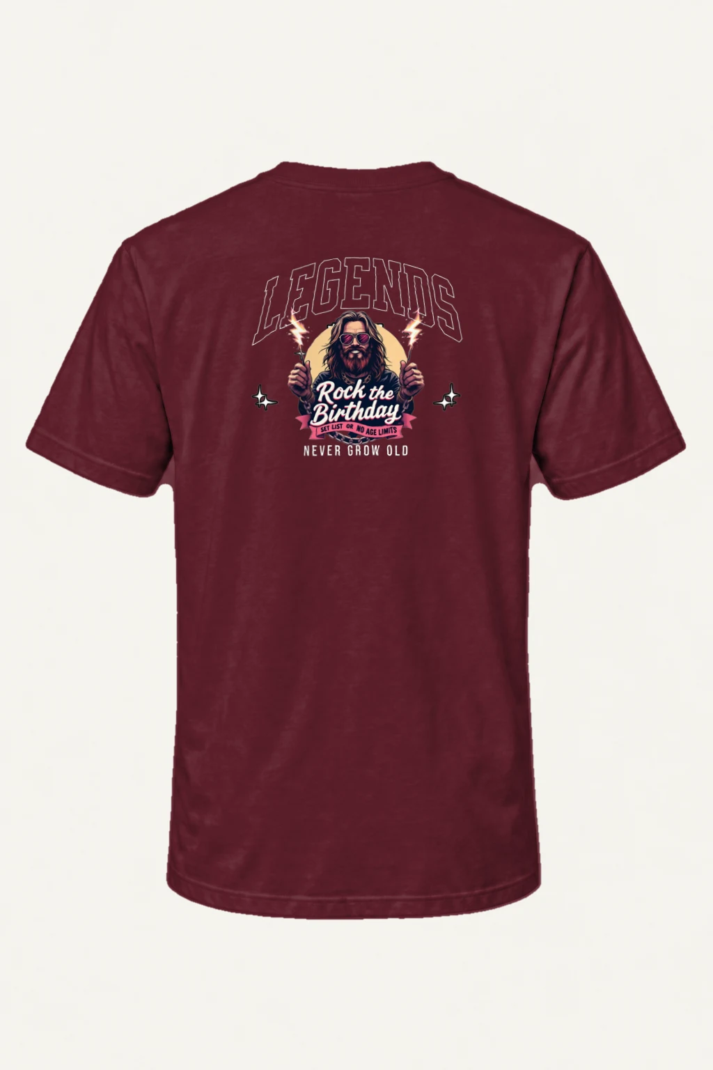 "Rock The Birthday" Heavyweight Unisex Crewneck T-shirt | Gildan 5000