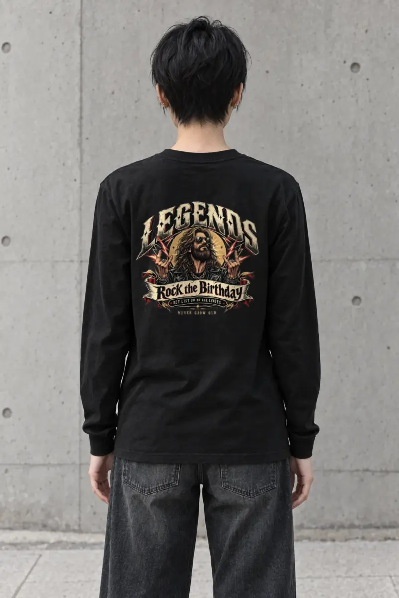 "Rock The Birthday" Unisex Longsleeve T-shirt | Gildan 2400