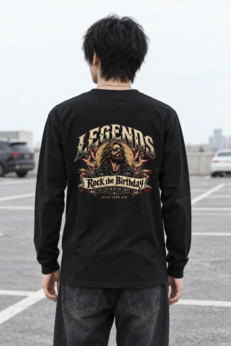 "Rock The Birthday" Unisex Longsleeve T-shirt