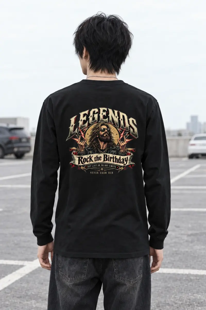 "Rock The Birthday" Unisex Longsleeve T-shirt