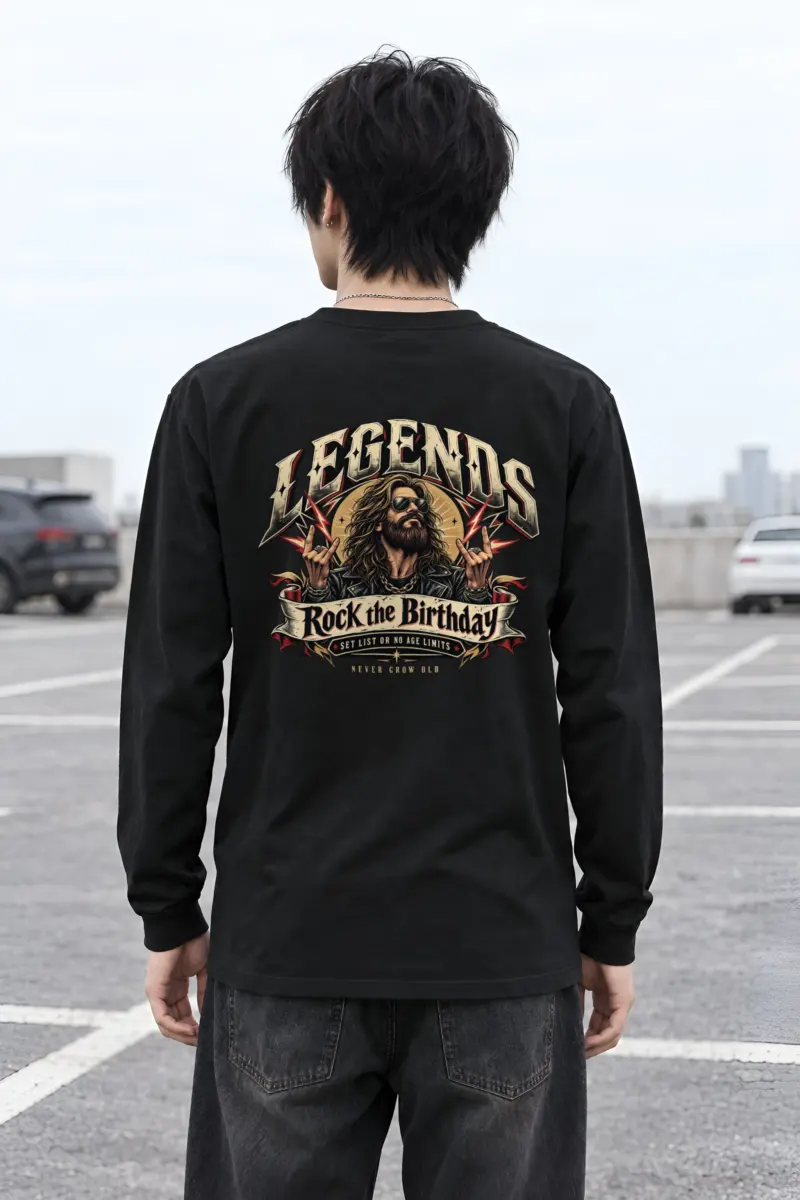 "Rock The Birthday" Unisex Longsleeve T-shirt