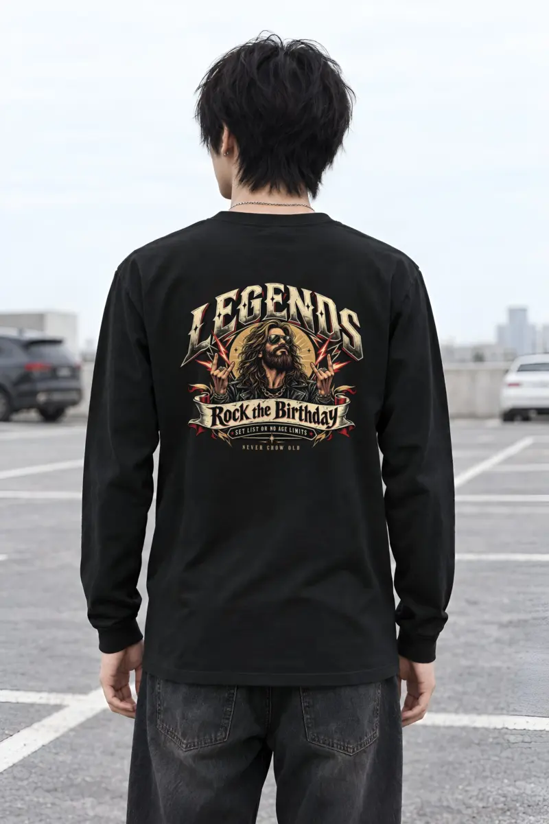 "Rock The Birthday" Unisex Longsleeve T-shirt