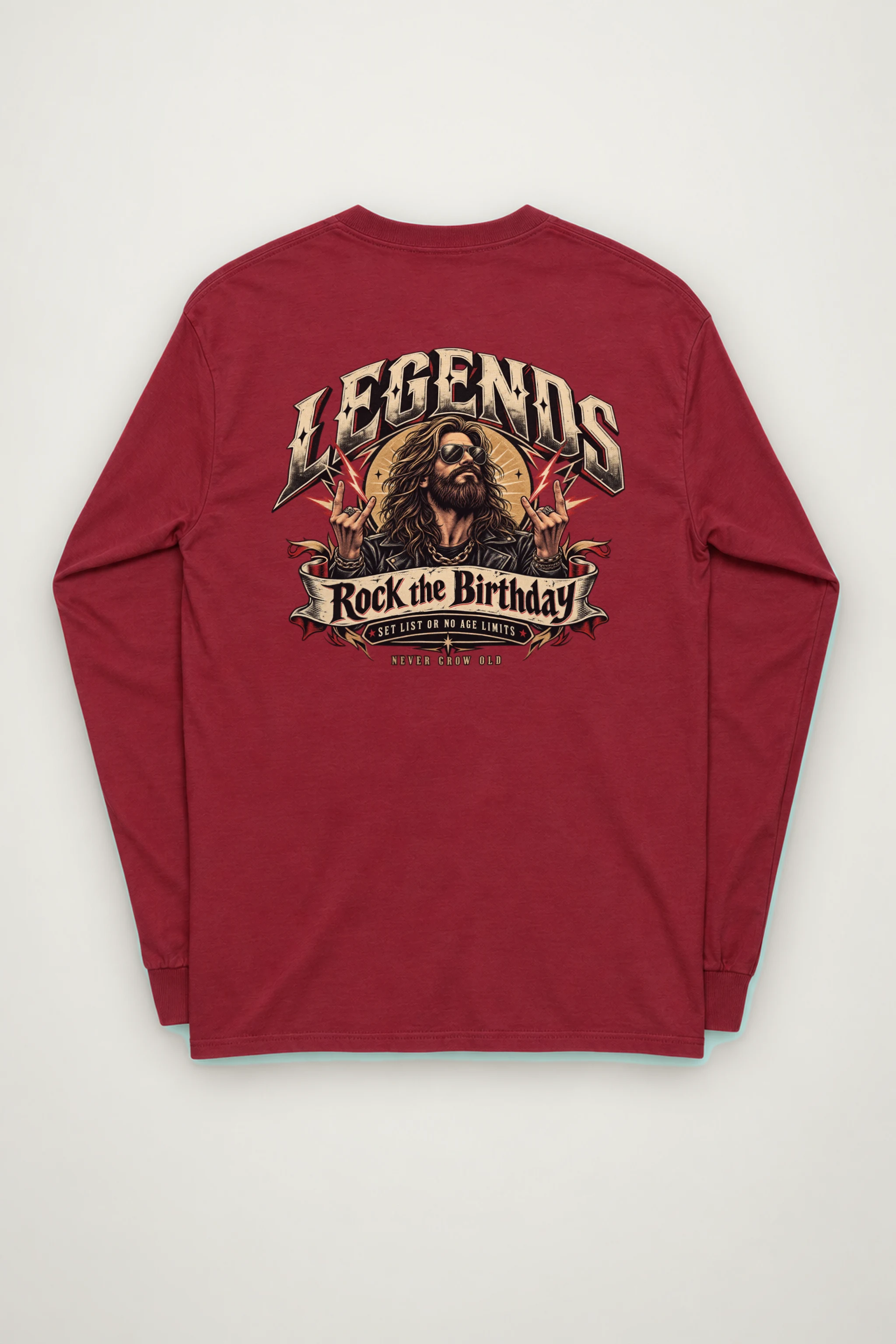 "Rock The Birthday" Unisex Longsleeve T-shirt