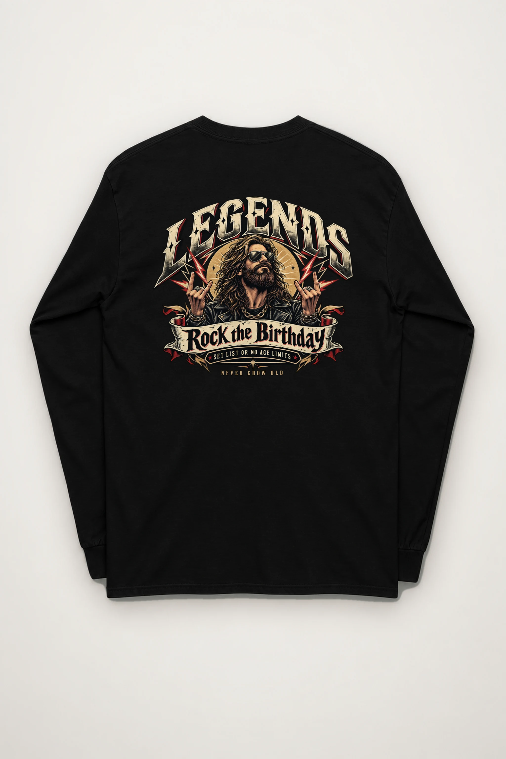 "Rock The Birthday" Unisex Longsleeve T-shirt