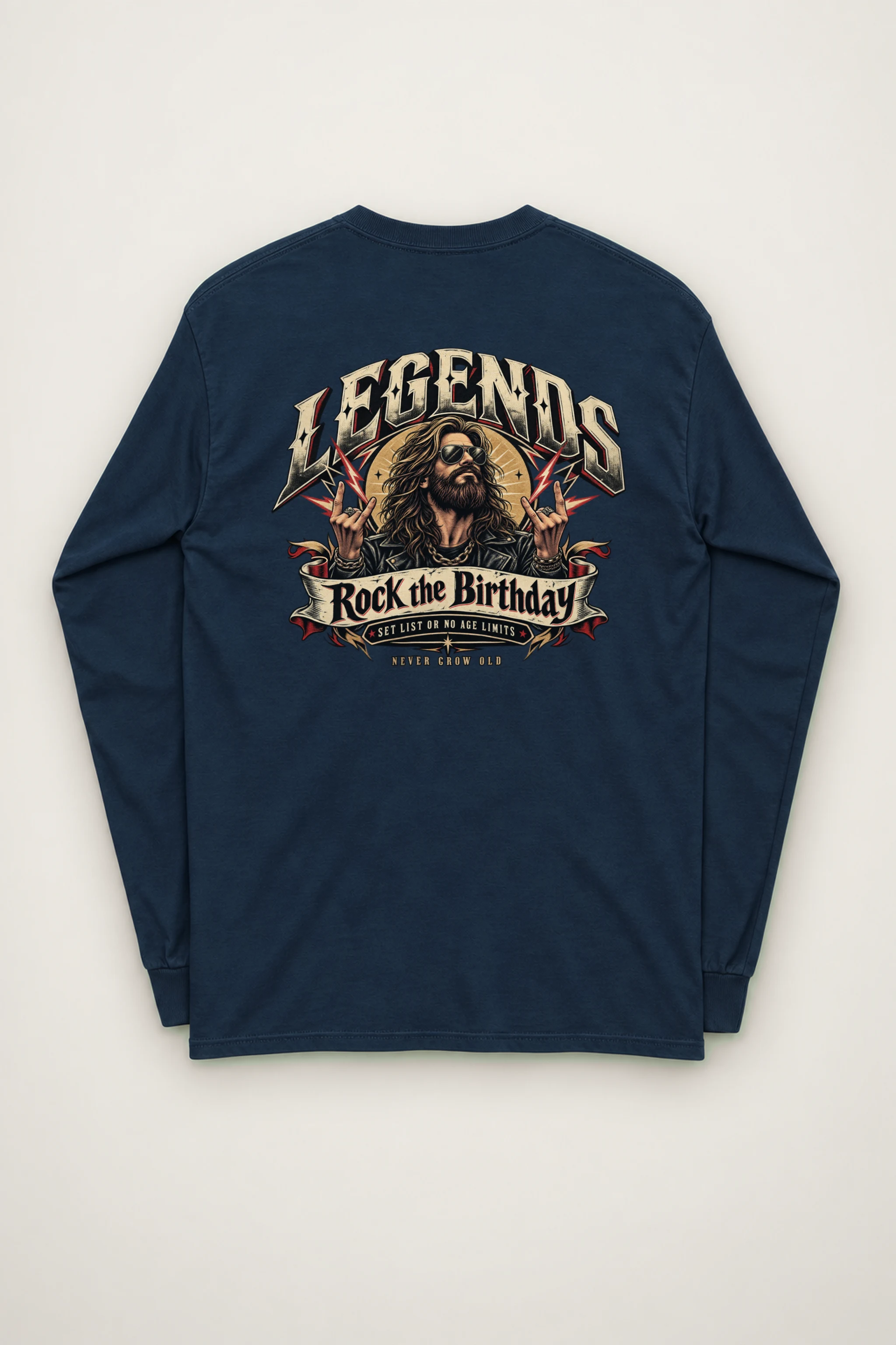 "Rock The Birthday" Unisex Longsleeve T-shirt