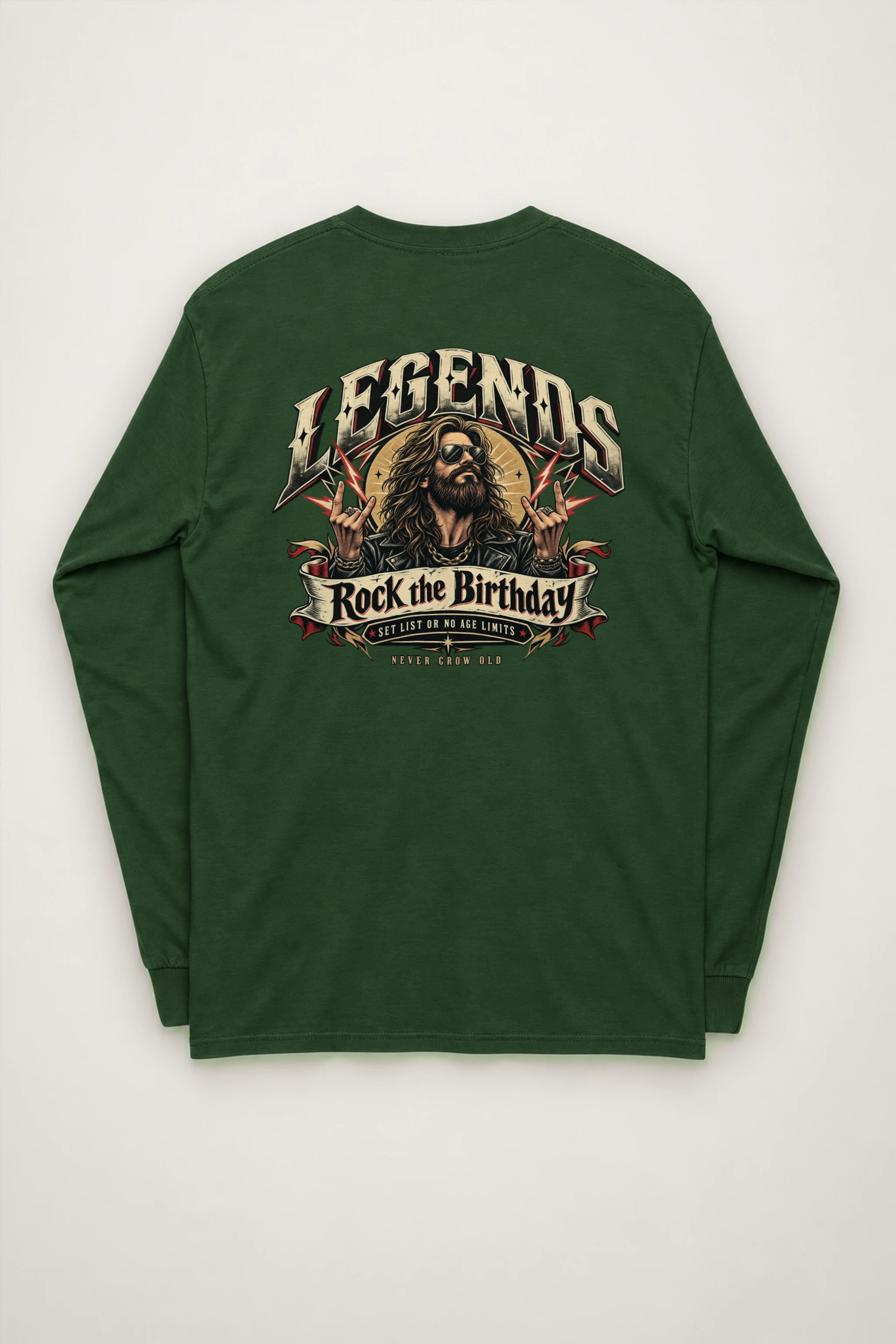 "Rock The Birthday" Unisex Longsleeve T-shirt