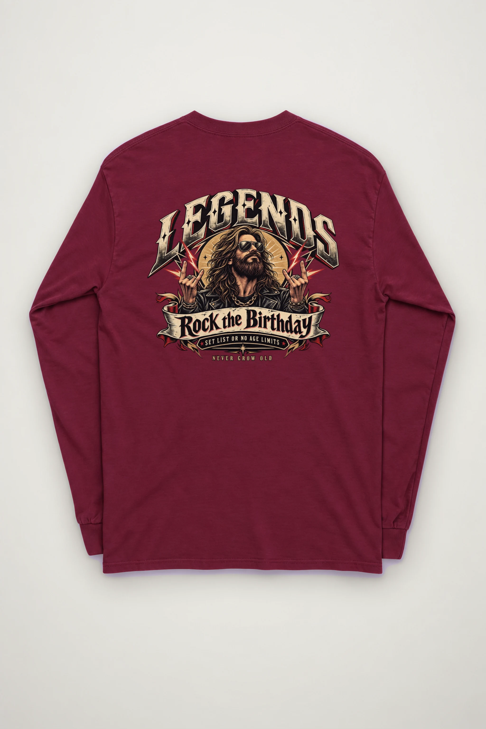 "Rock The Birthday" Unisex Longsleeve T-shirt