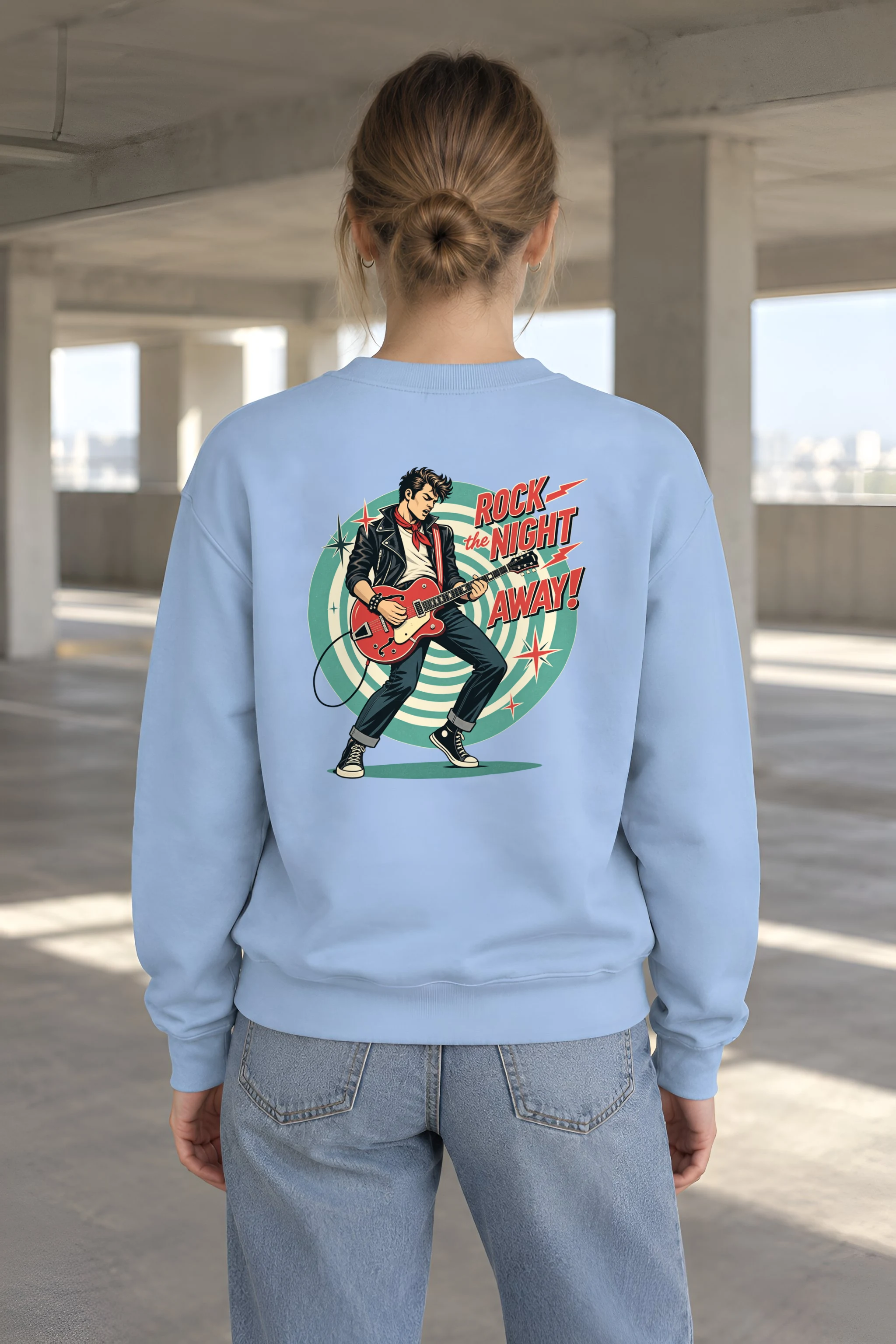 "Rock The Night Away" 1 Crewneck Sweatshirt