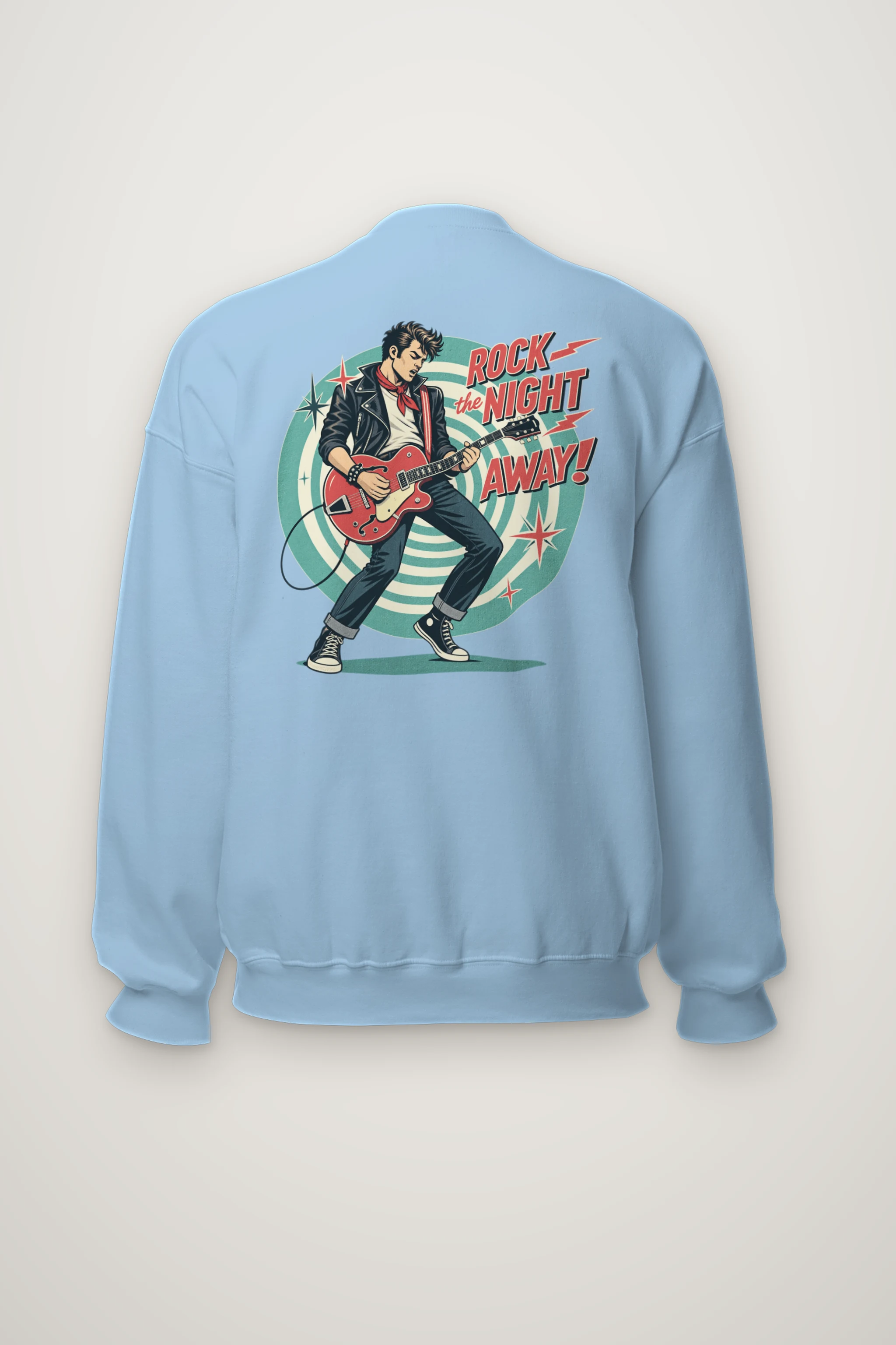 "Rock The Night Away" Heavy Blend Unisex Crewneck Sweatshirt