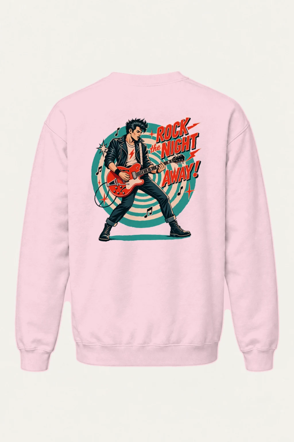 "Rock The Night Away" Heavy Blend Unisex Crewneck Sweatshirt | Gildan 18000