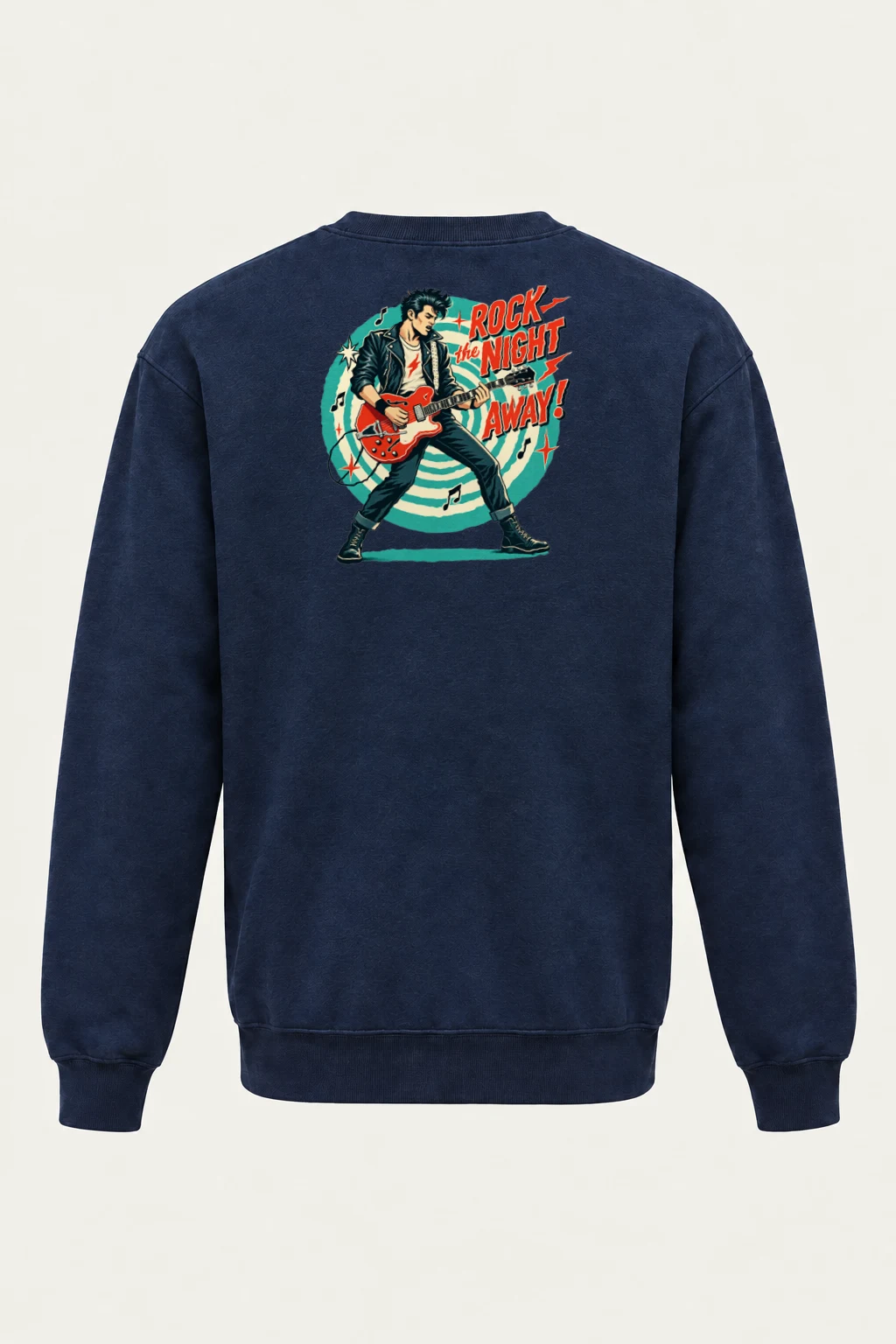 "Rock The Night Away" Heavy Blend Unisex Crewneck Sweatshirt | Gildan 18000