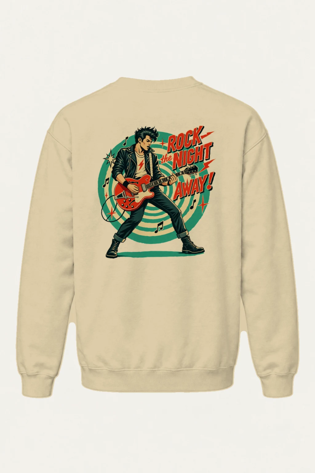 "Rock The Night Away" Heavy Blend Unisex Crewneck Sweatshirt | Gildan 18000