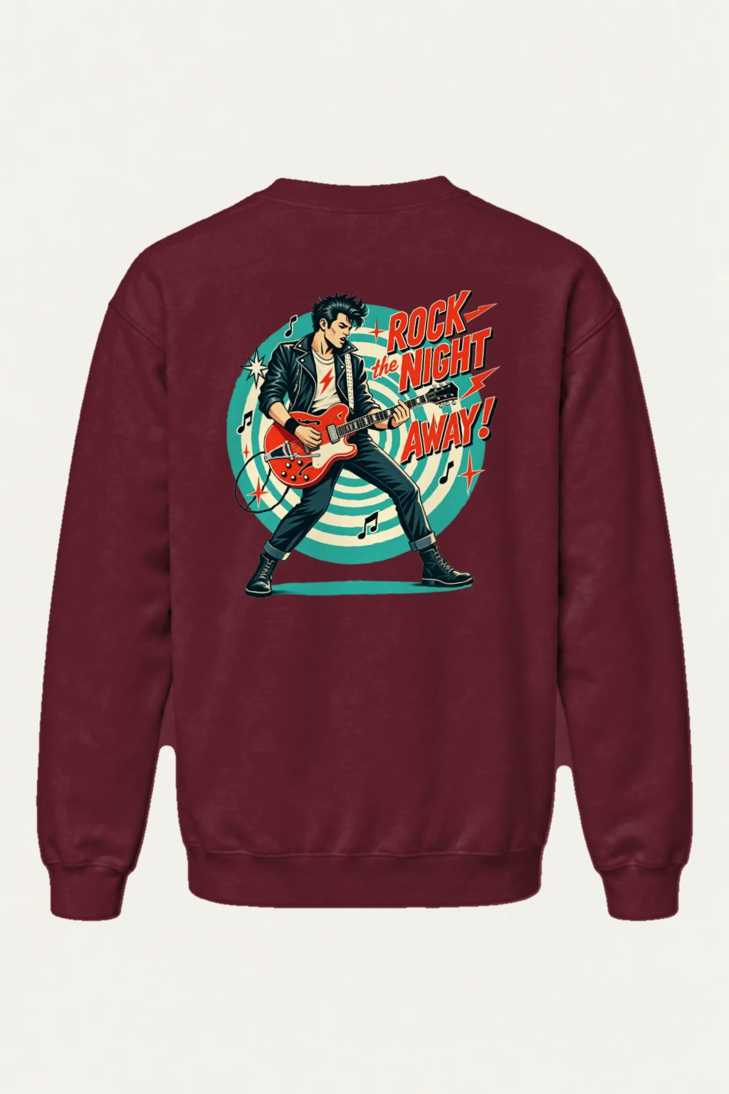 "Rock The Night Away" Heavy Blend Unisex Crewneck Sweatshirt | Gildan 18000