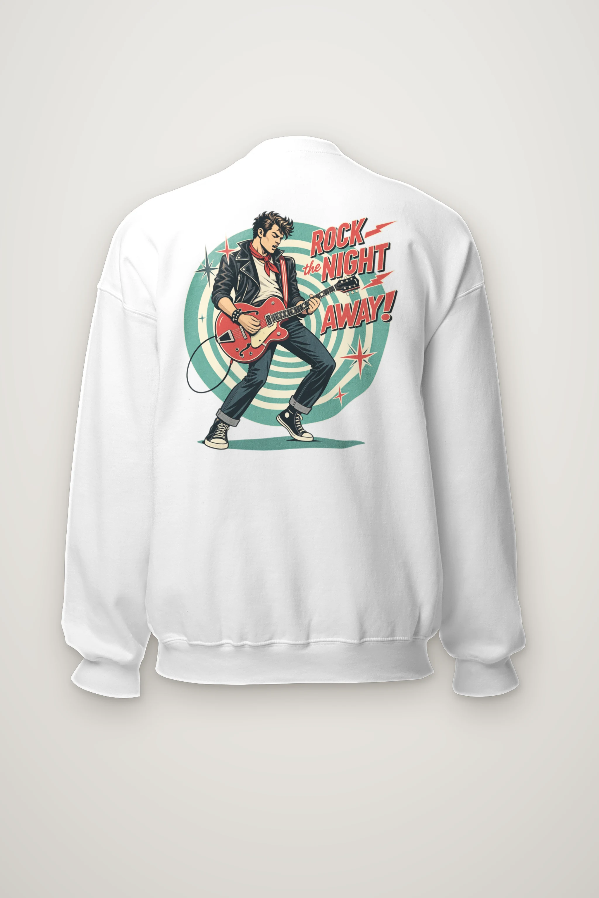 "Rock The Night Away" Heavy Blend Unisex Crewneck Sweatshirt