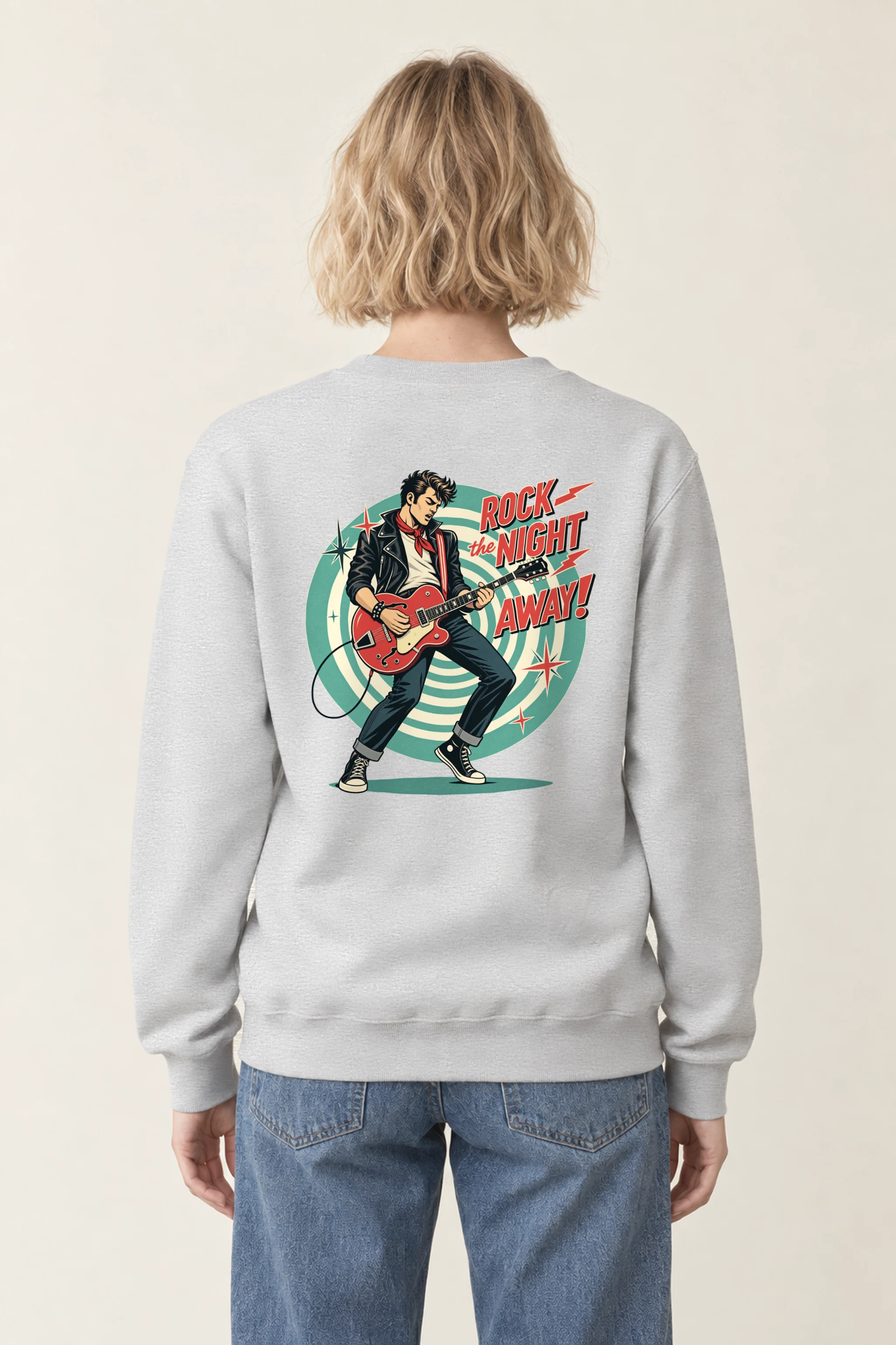 "Rock The Night Away" 1 Crewneck Sweatshirt