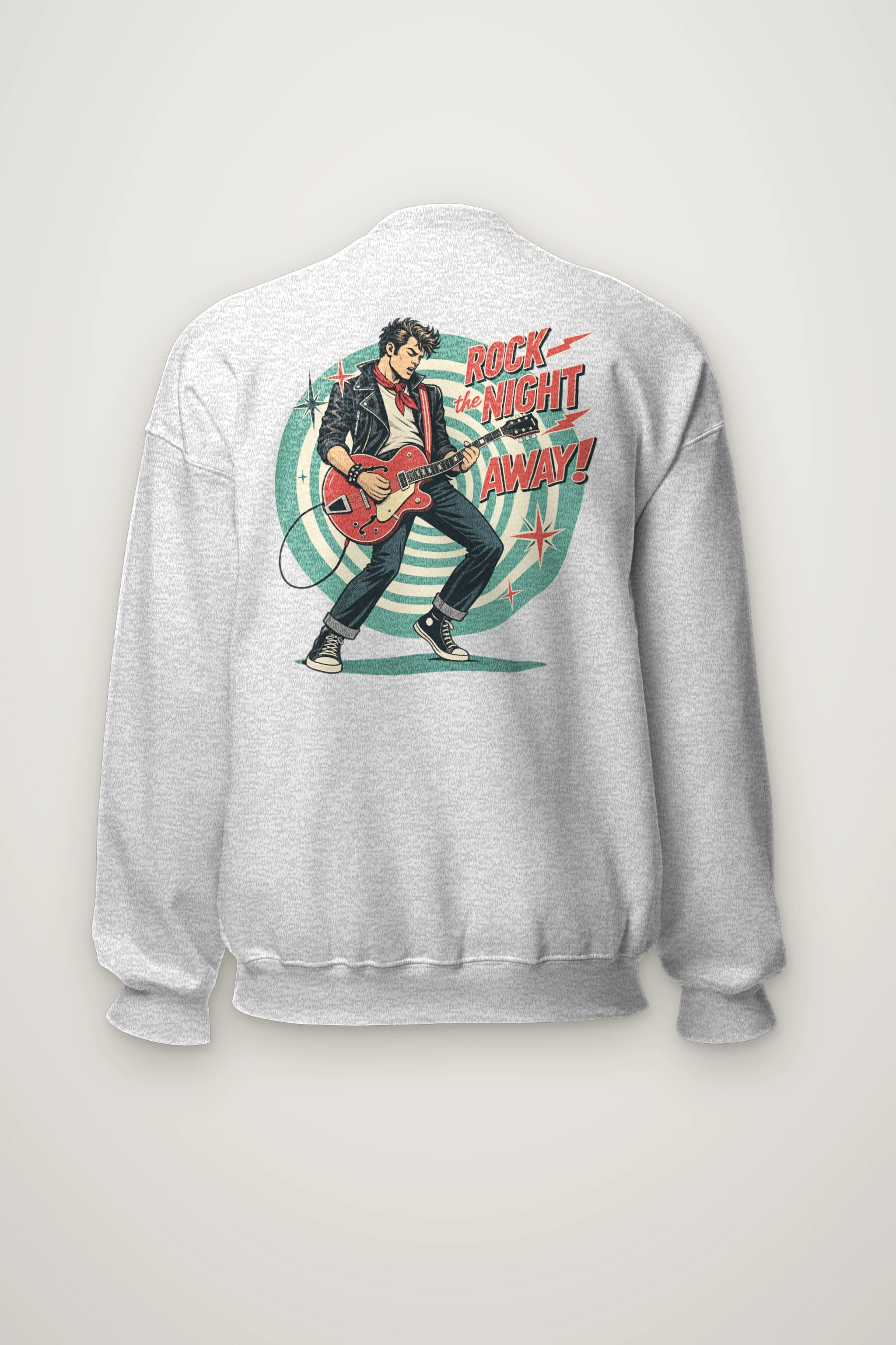 "Rock The Night Away" Heavy Blend Unisex Crewneck Sweatshirt