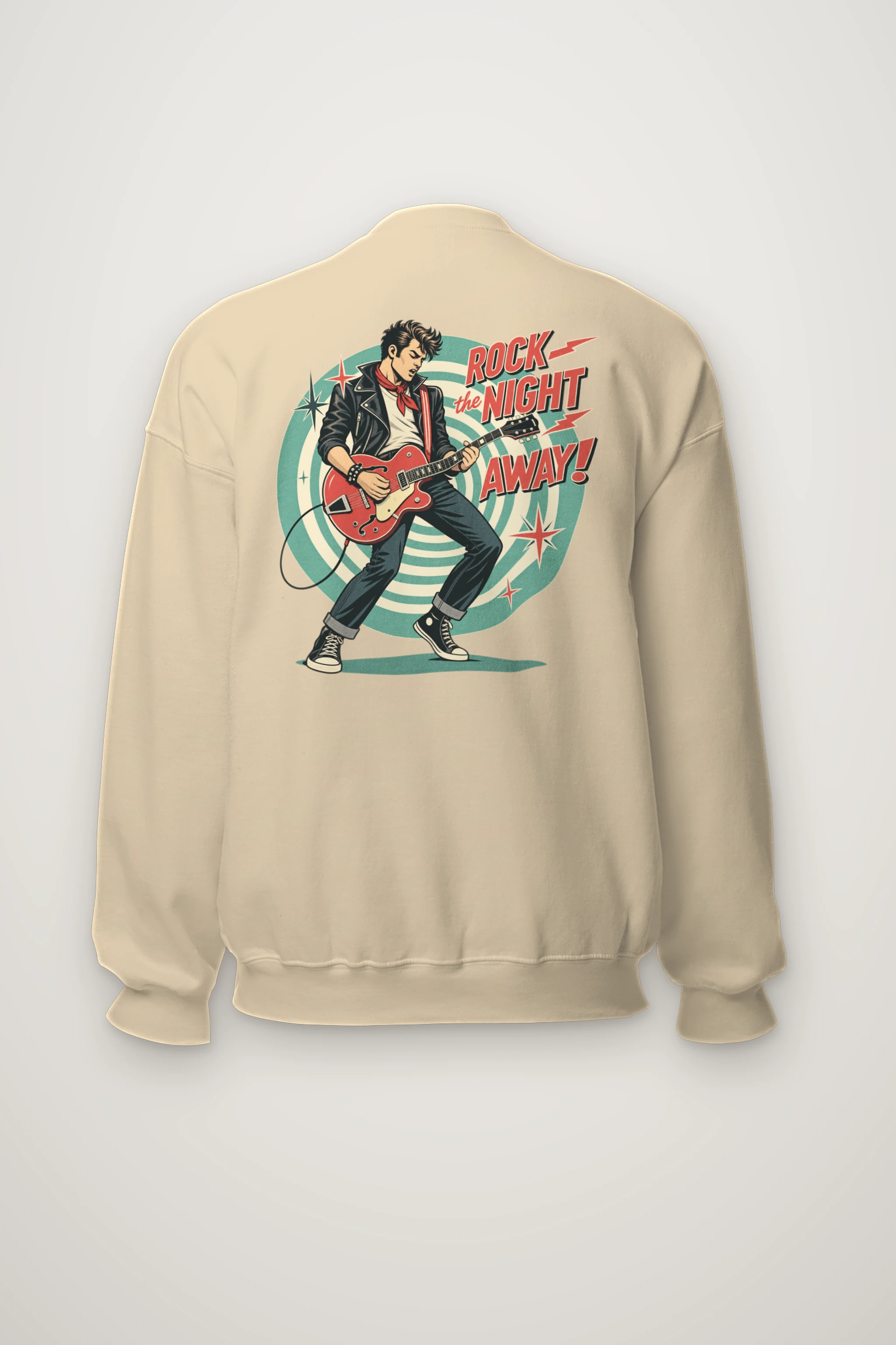 "Rock The Night Away" Heavy Blend Unisex Crewneck Sweatshirt