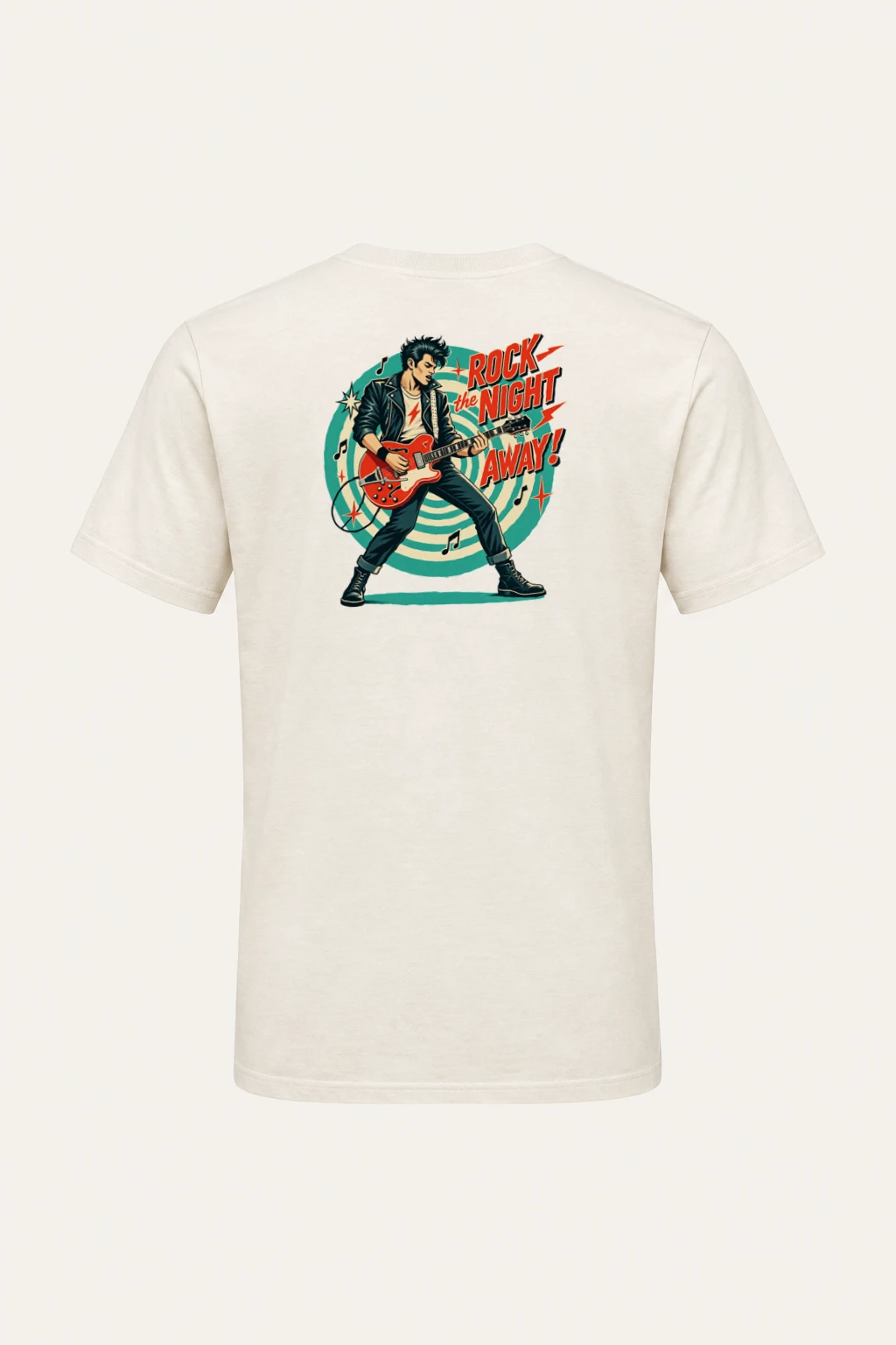 "Rock The Night Away" Heavyweight Unisex Crewneck T-shirt | Gildan 5000