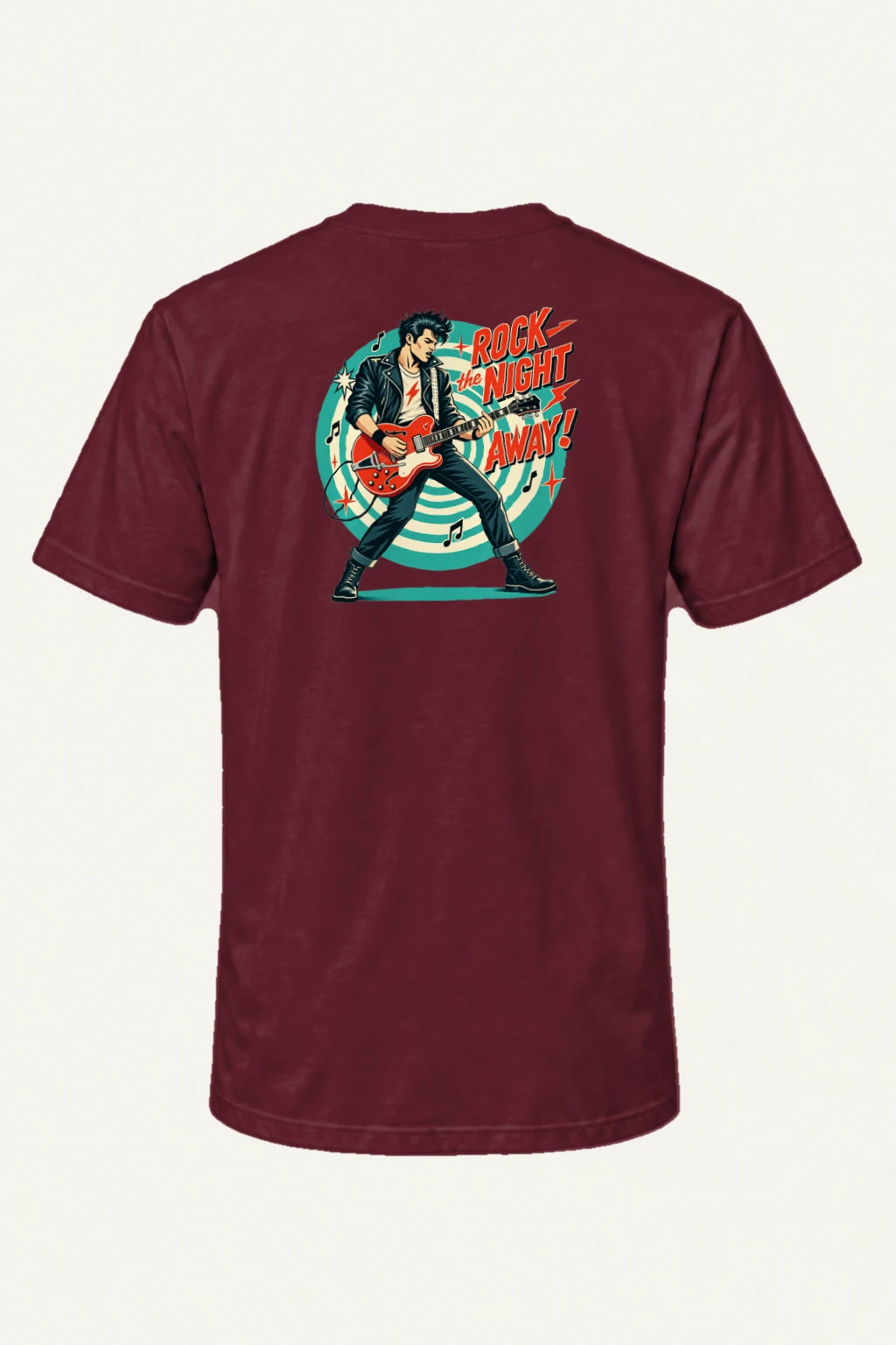 "Rock The Night Away" Heavyweight Unisex Crewneck T-shirt | Gildan 5000