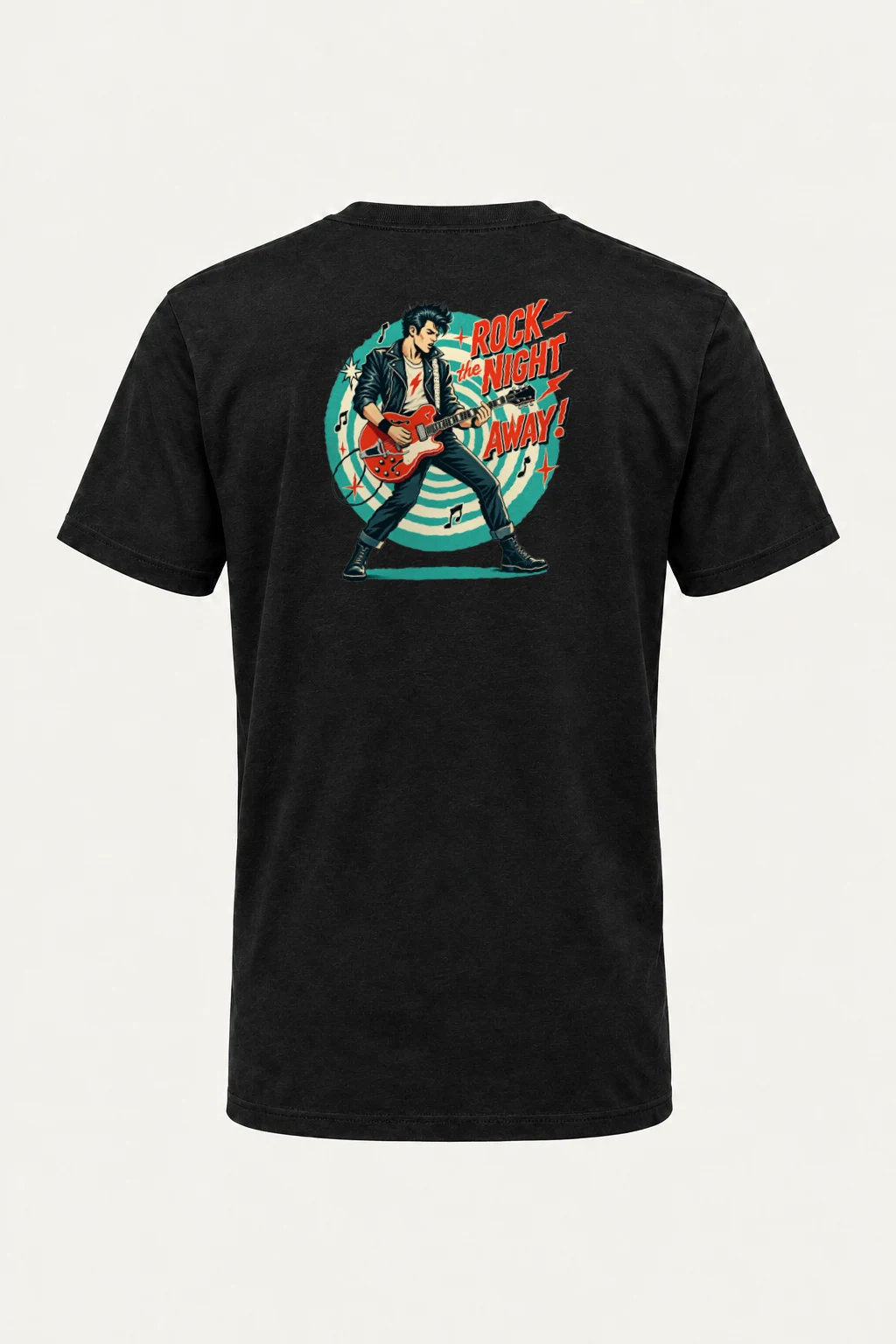 "Rock The Night Away" Heavyweight Unisex Crewneck T-shirt | Gildan 5000
