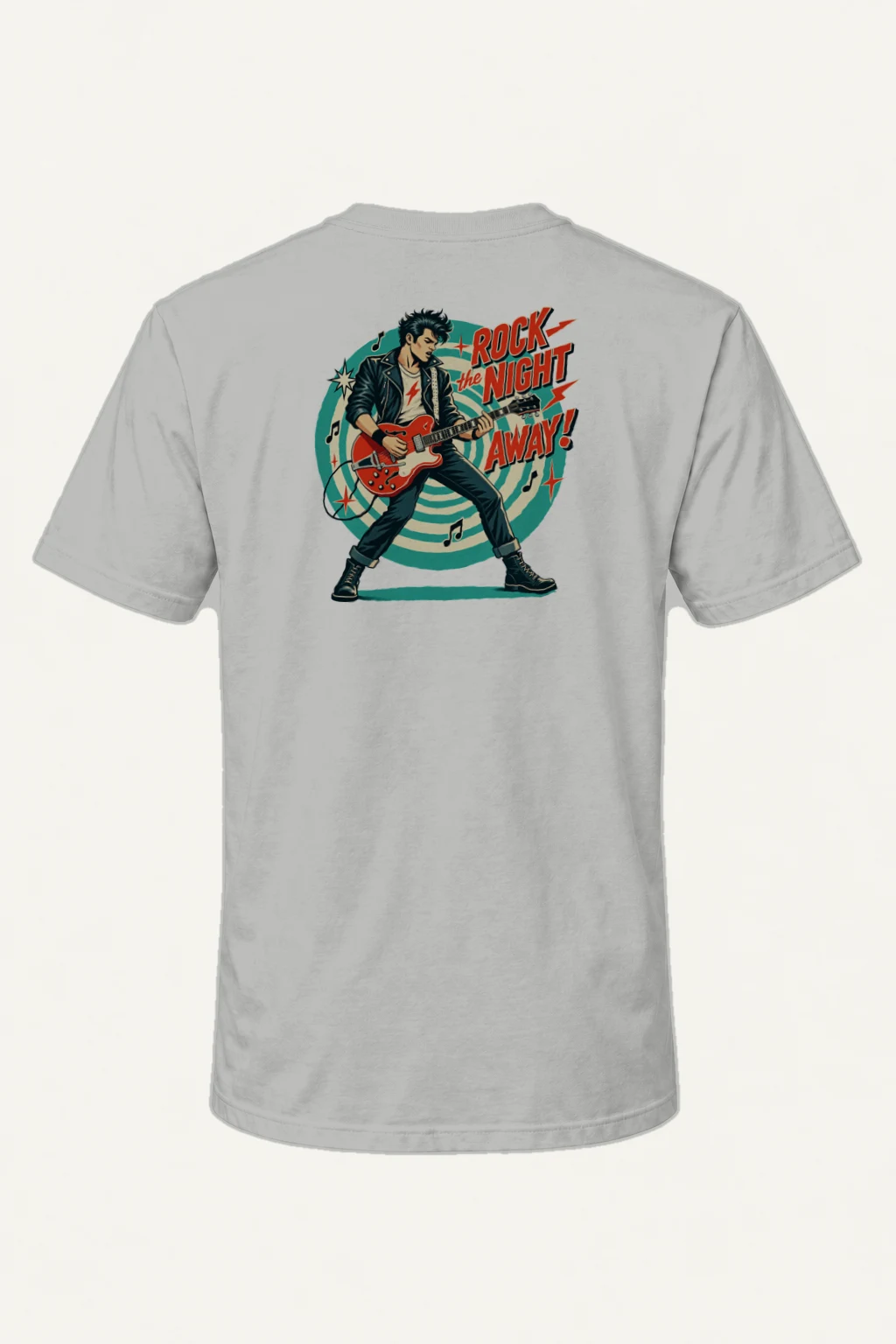 "Rock The Night Away" Heavyweight Unisex Crewneck T-shirt | Gildan 5000